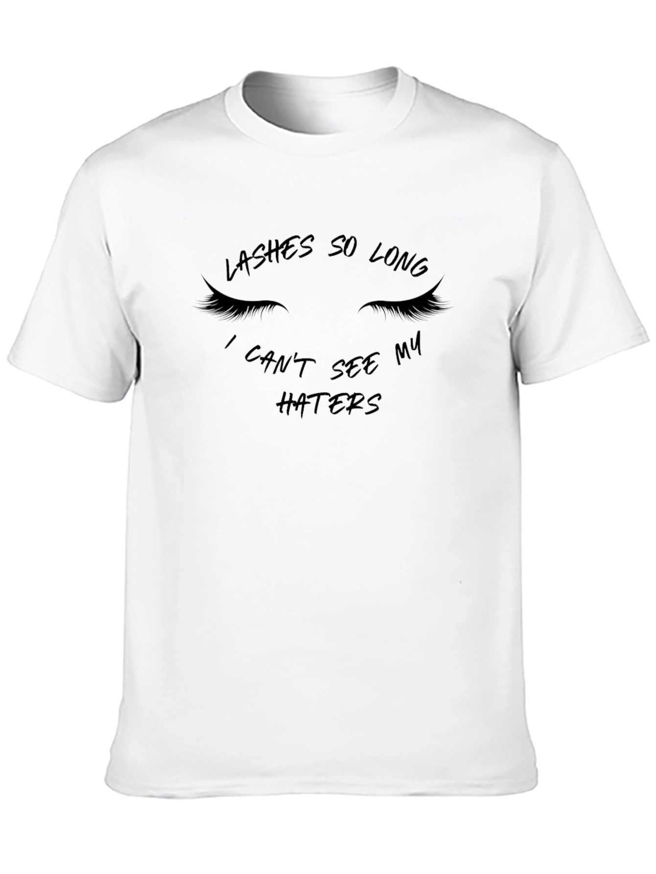 Black Lashes So Long Graphic Tee - Sarcastic Fashion view 10