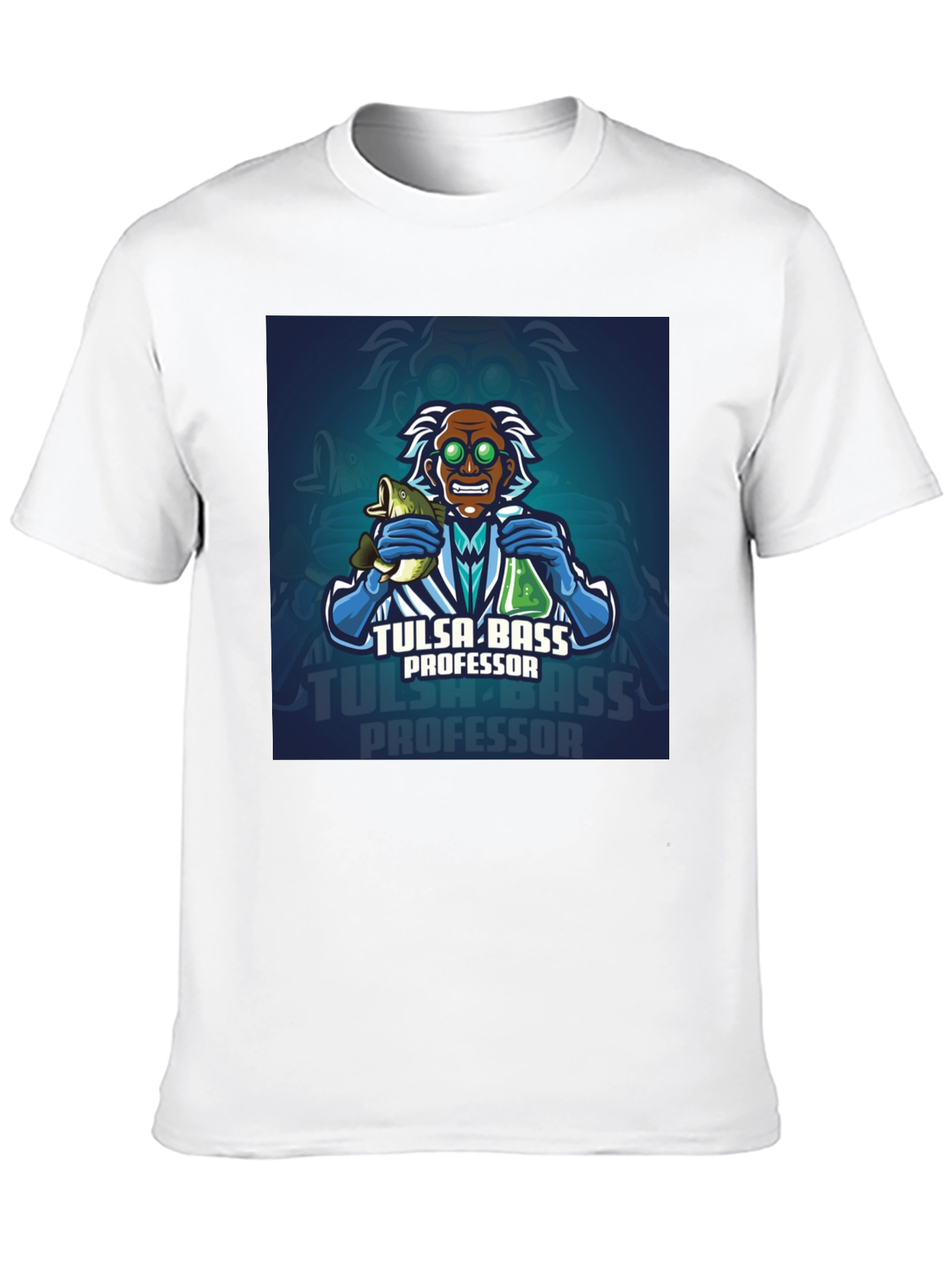 Black Tulsa Bass Professor Graphic T-Shirt view 10