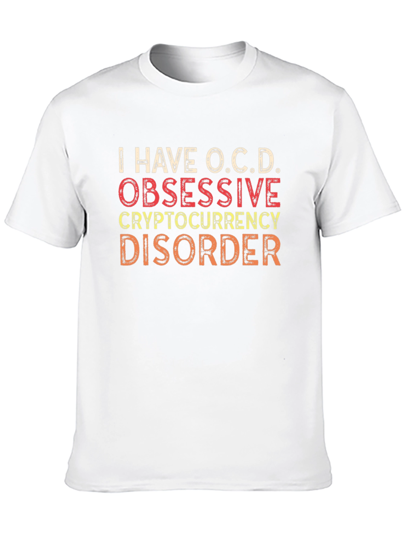Black O.C.D. Cryptocurrency Disorder Graphic T-Shirt view 10
