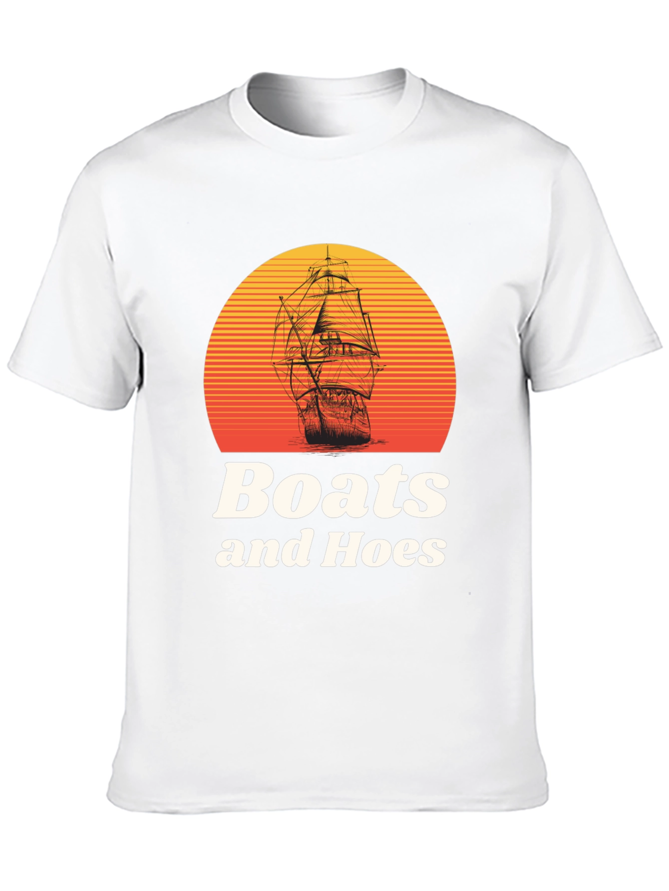 Black Boats and Hoes Graphic T-Shirt view 10