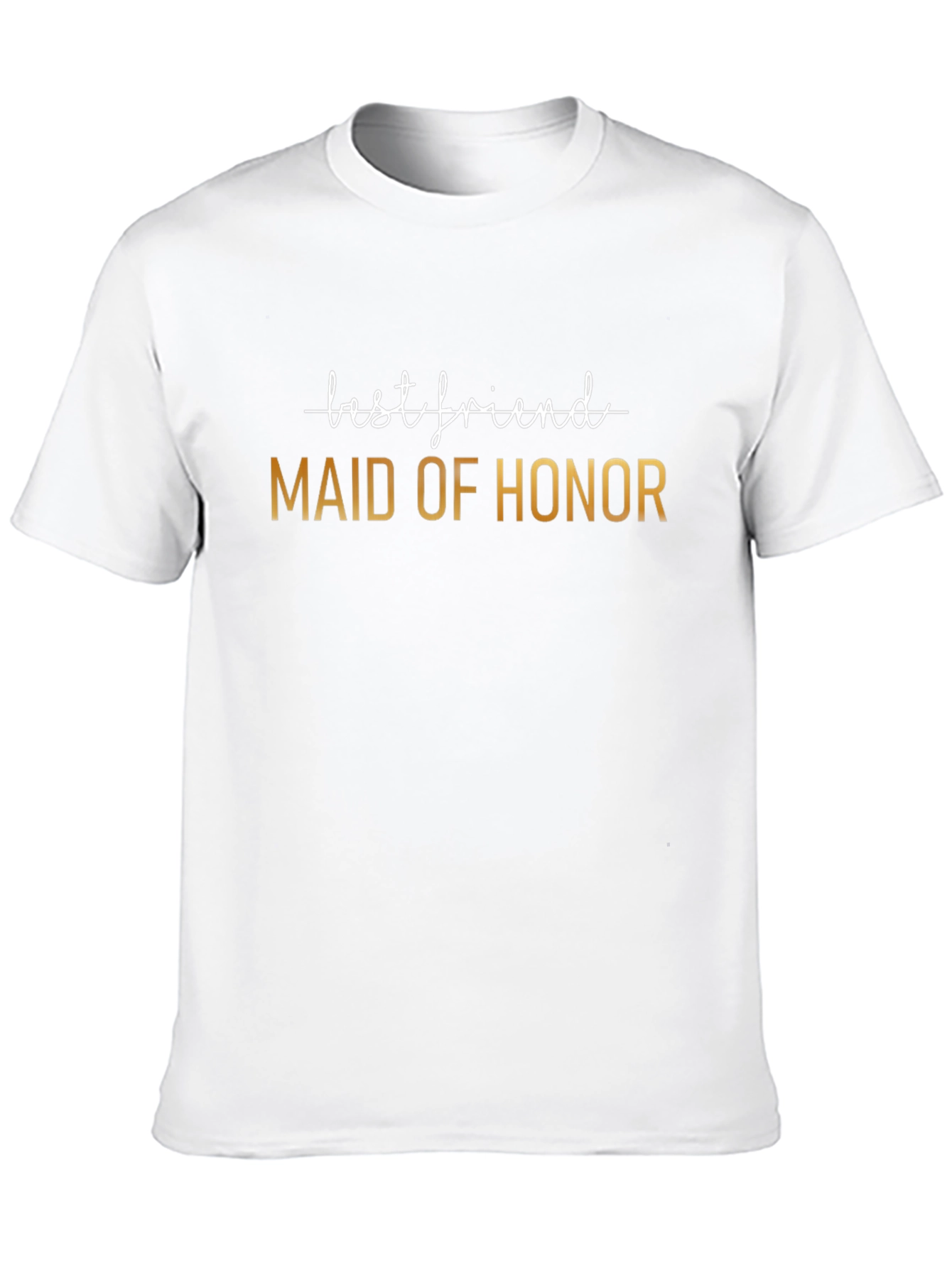 Black Maid of Honor Best Friend T-Shirt view 10