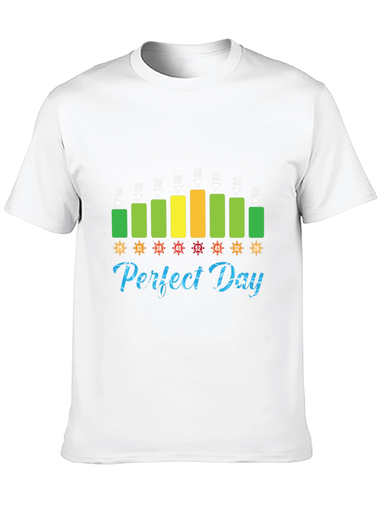 Black Perfect Day Temperature T-Shirt view 10