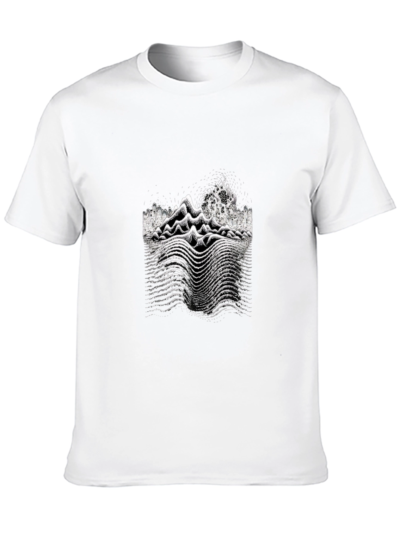 Black Unique Graphic Print Black T-Shirt view 10