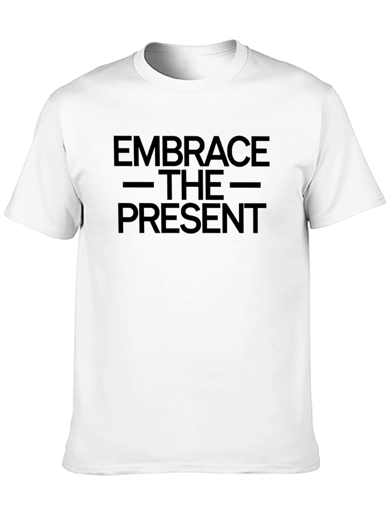 Black Embrace the Present Graphic Tee - Black view 10