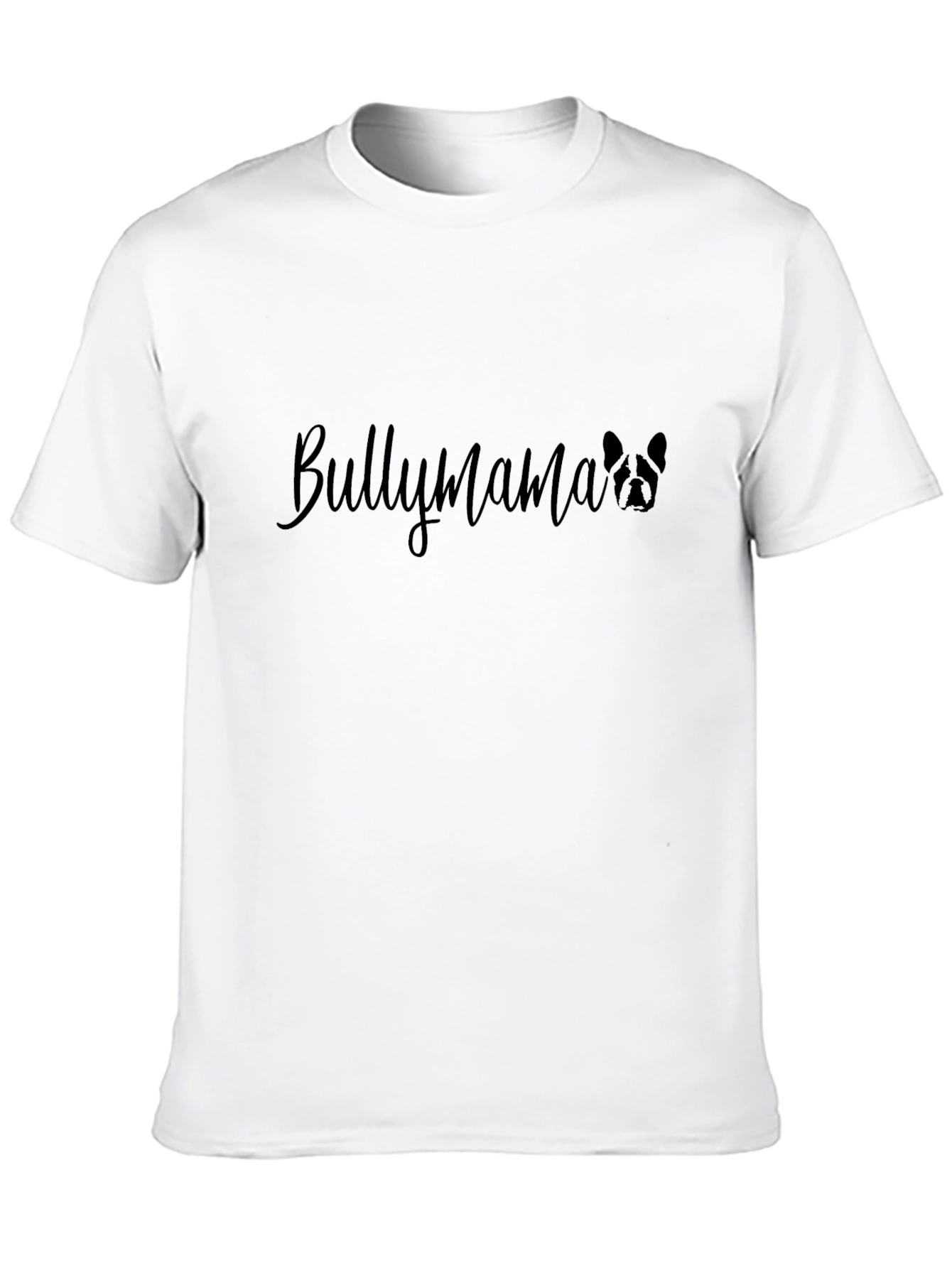 Black Bullymama Tee - Cute Dog Mom T-Shirt view 10