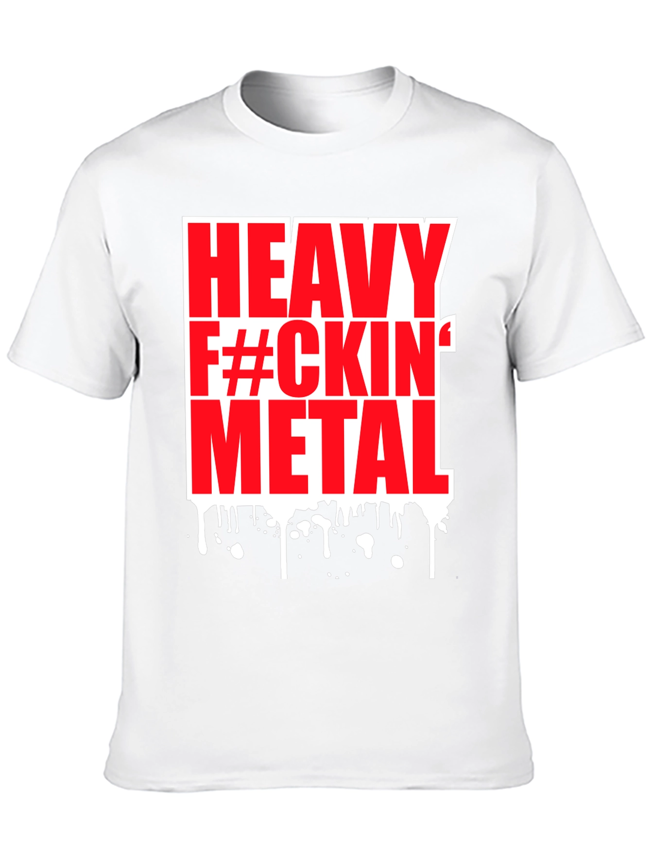 Black Heavy Metal Graphic Tee - Black Cotton T-Shirt view 10