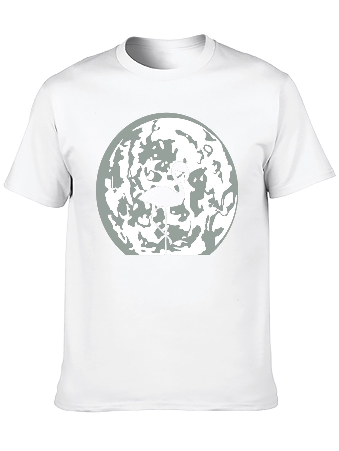 Black Flamingo Moon Graphic Tee - Men's Black T-Shirt view 10