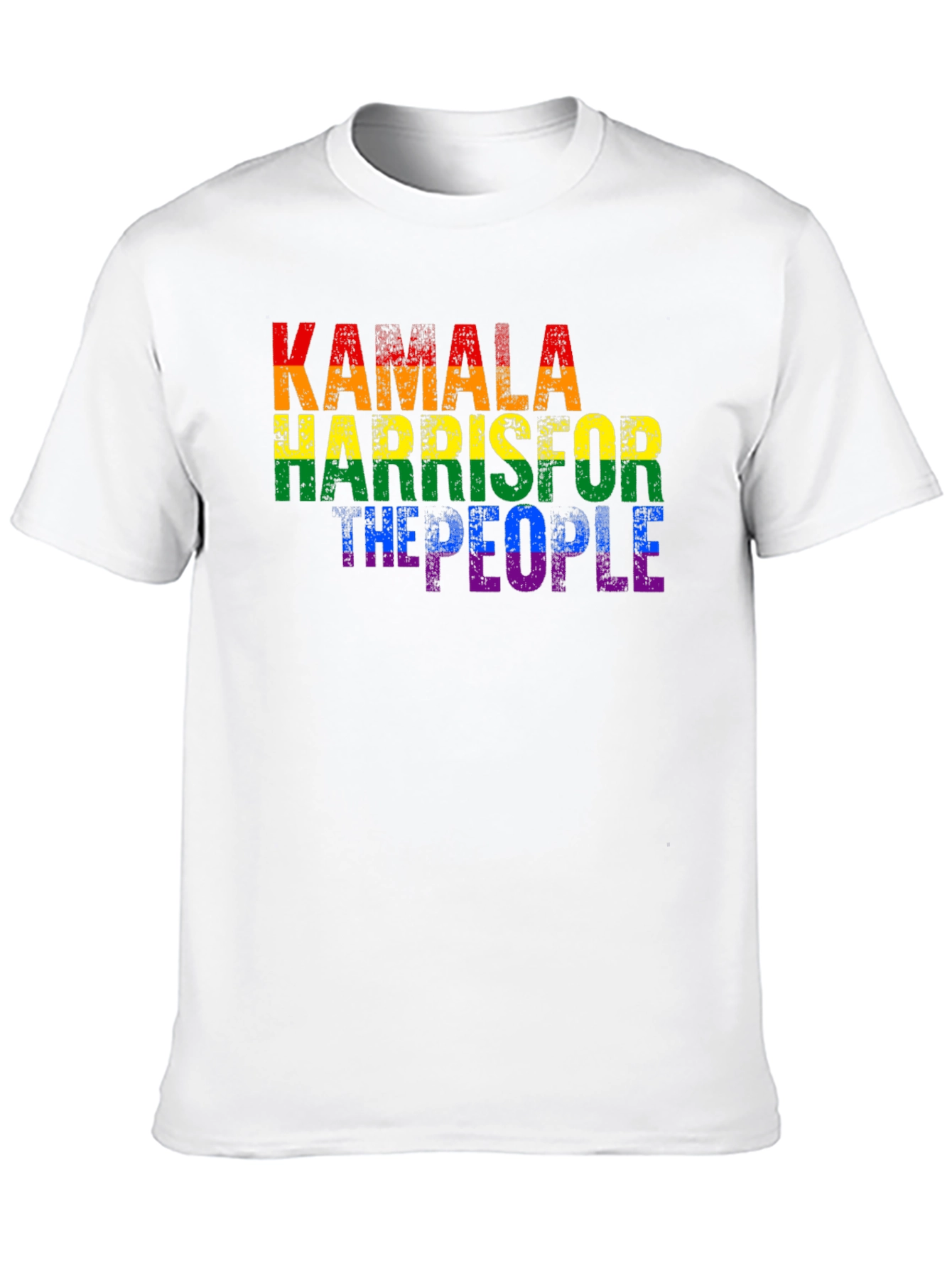 Black Kamala Harris For The People LGBT Pride T-Shirt view 10