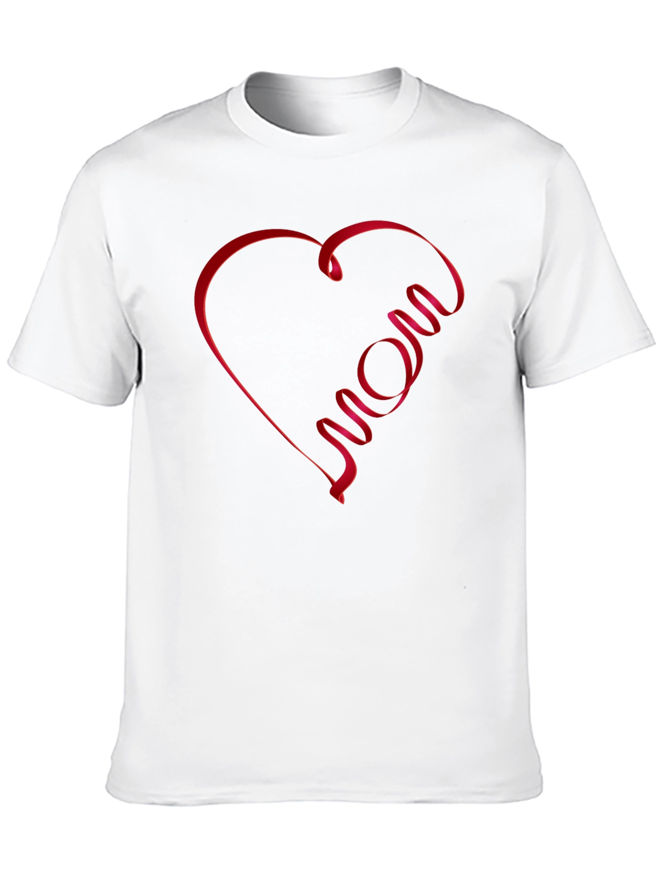 Black Mom Heart Graphic T-Shirt - Black Casual Tee view 10