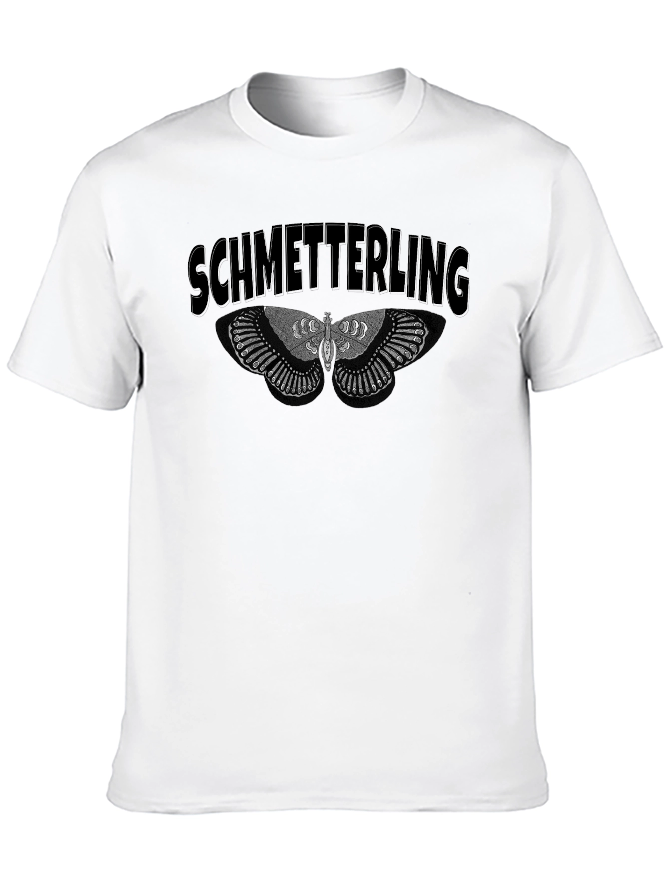 Black Schmetterling Butterfly Graphic Black T-Shirt view 10