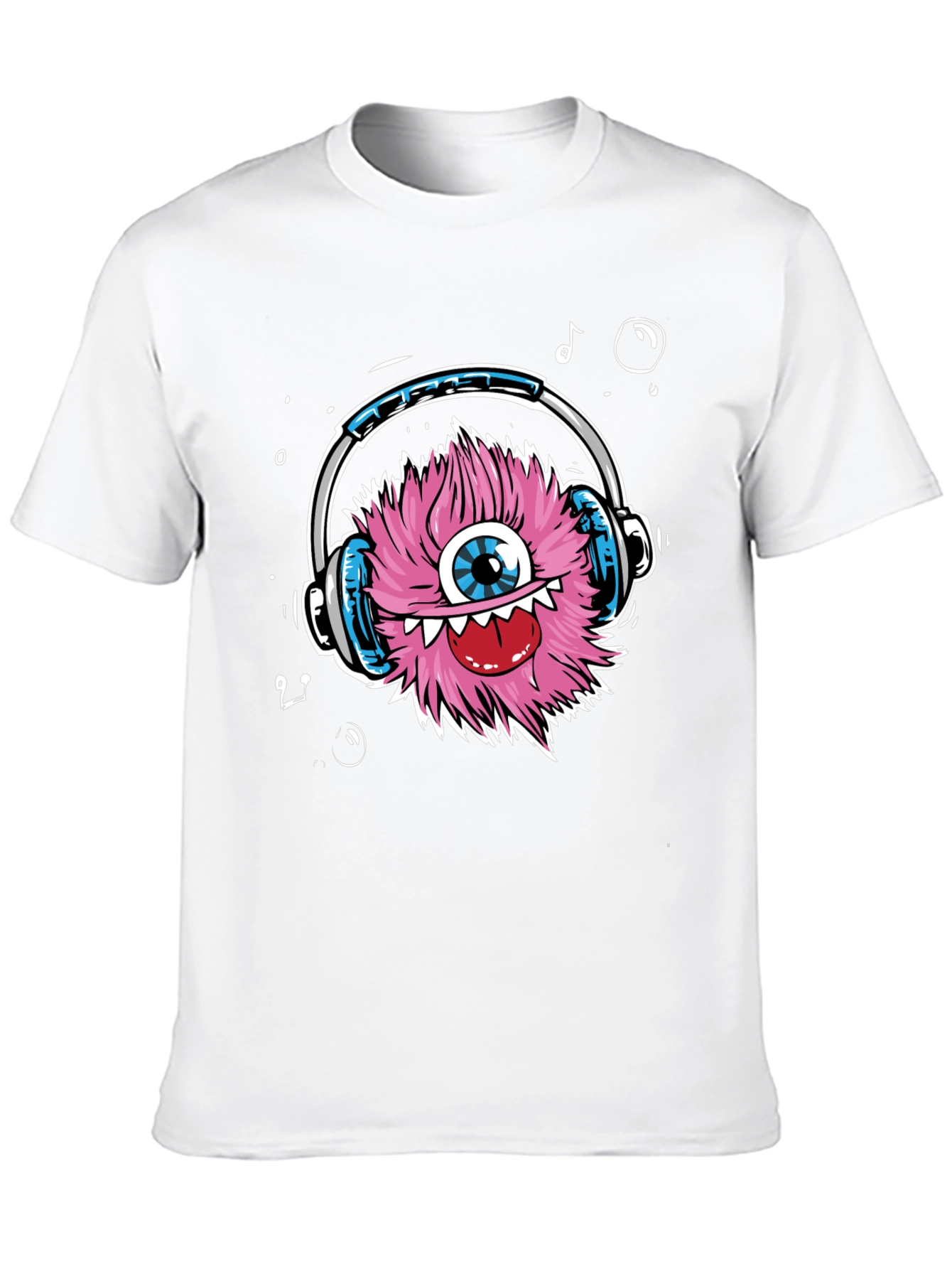 Black Monster Headphones Graphic Tee - Funky & Unique view 10