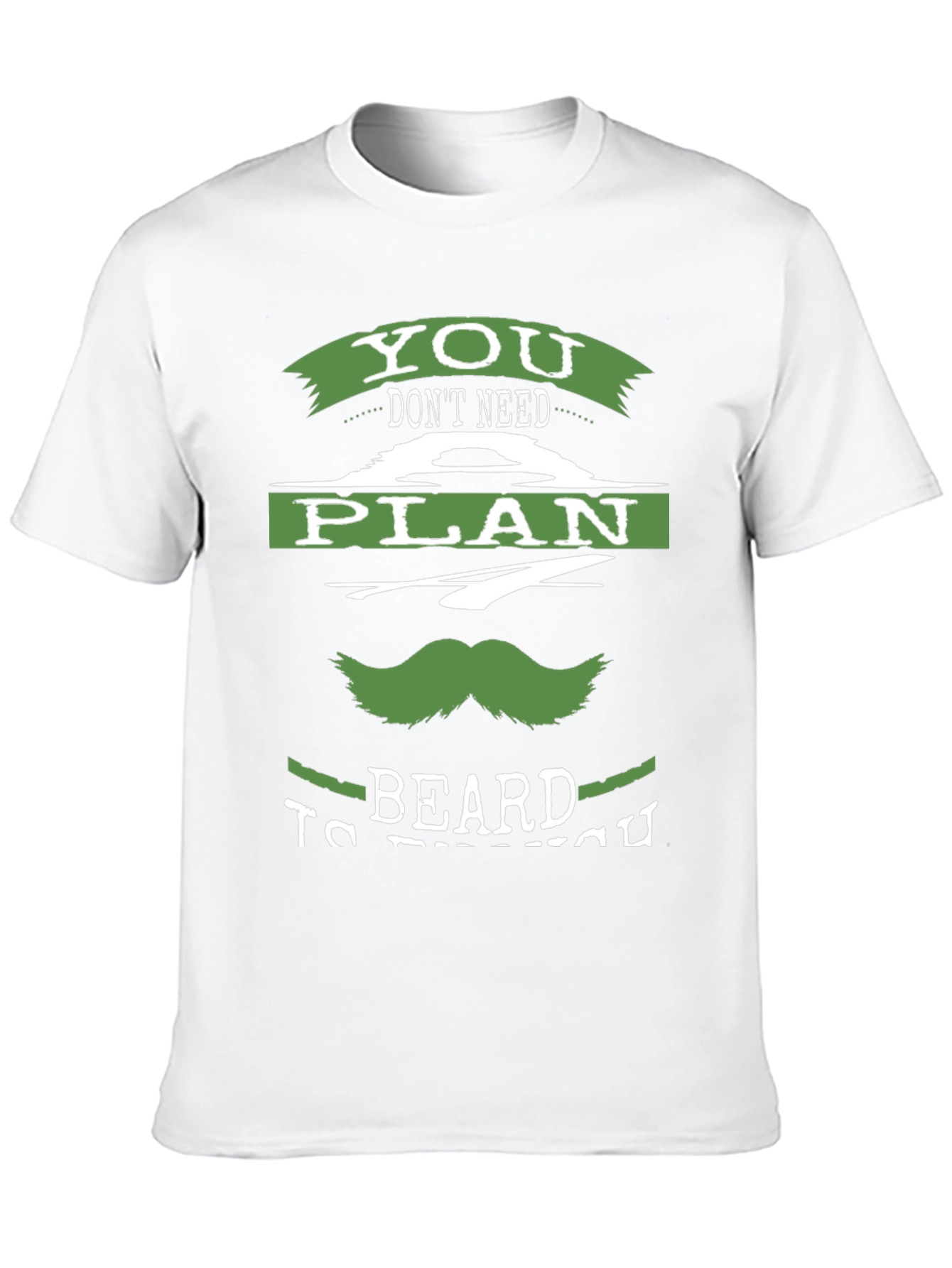 Black Funny Beard Plan T-Shirt view 10