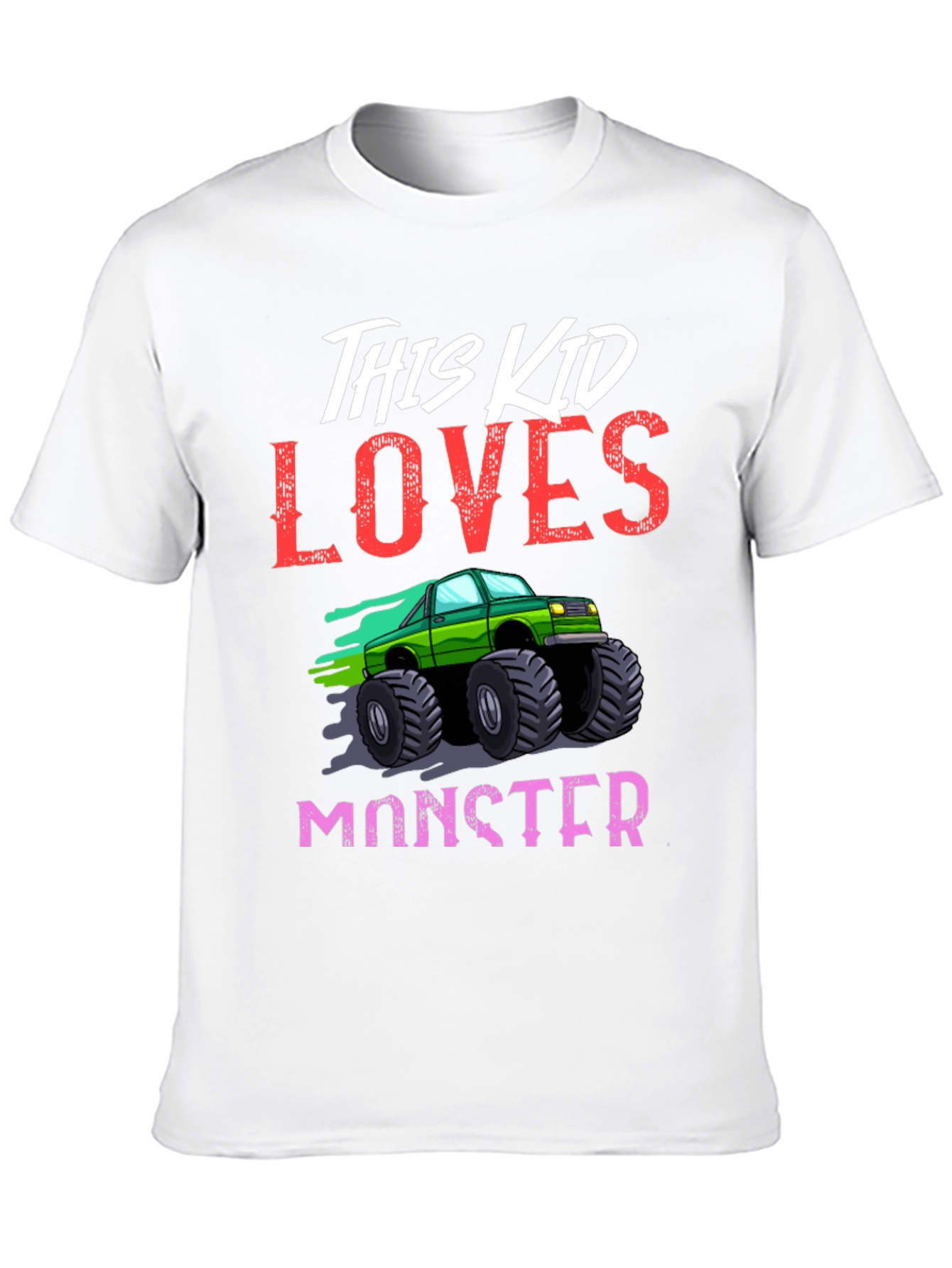 Black This Kid Loves Monster Trucks T-Shirt view 10