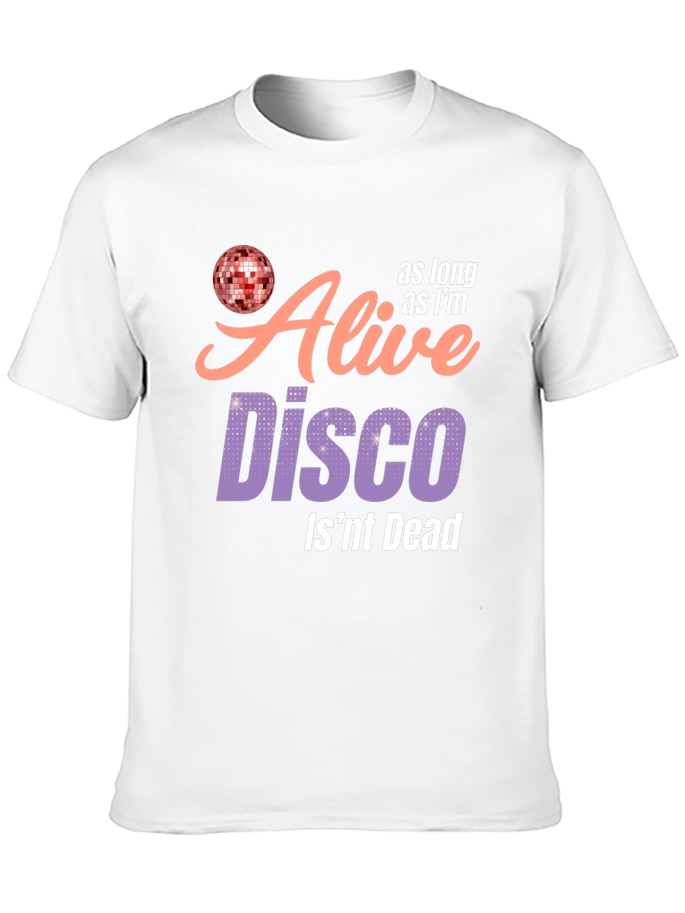 Black Alive Disco T-Shirt - Disco Ball Graphic Tee view 10