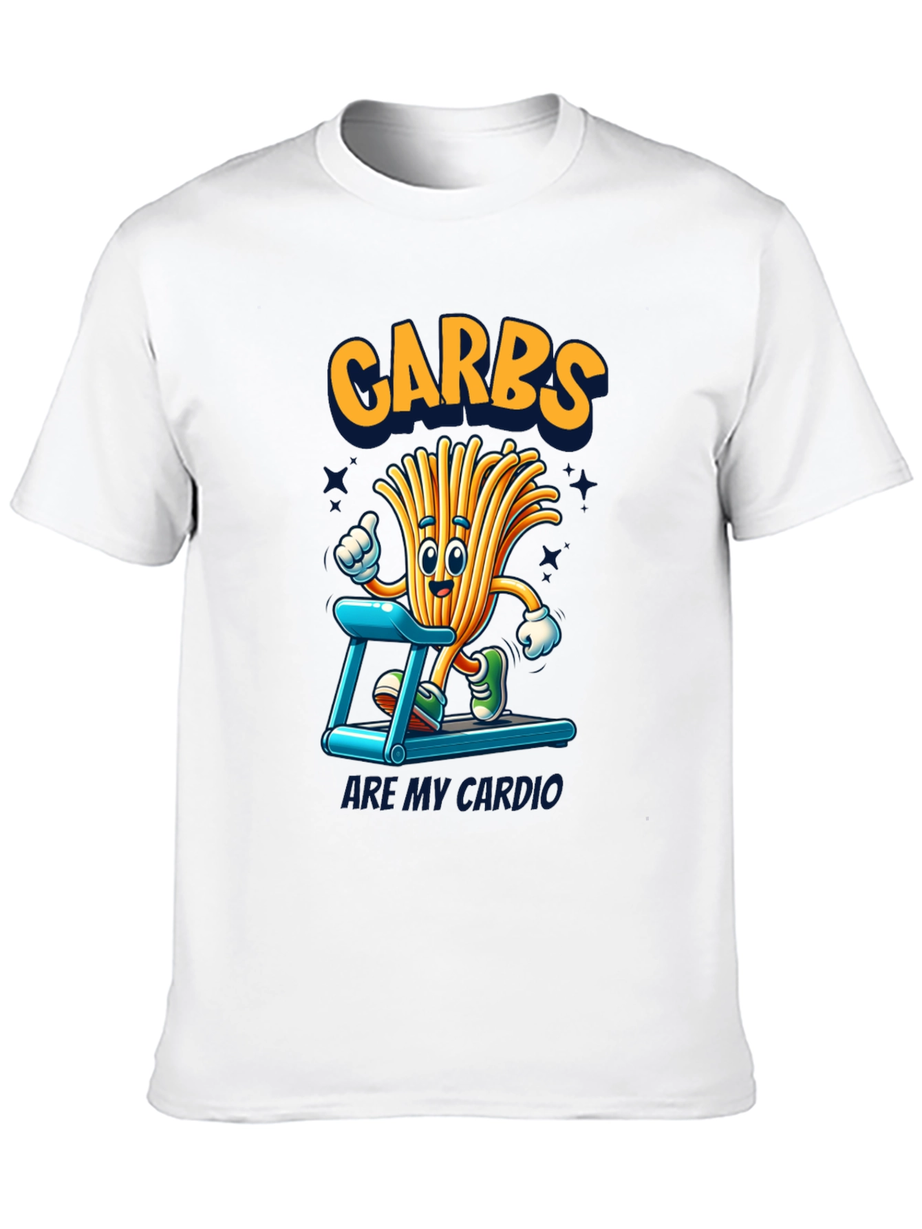 Black Carbs Are My Cardio Funny T-Shirt view 10
