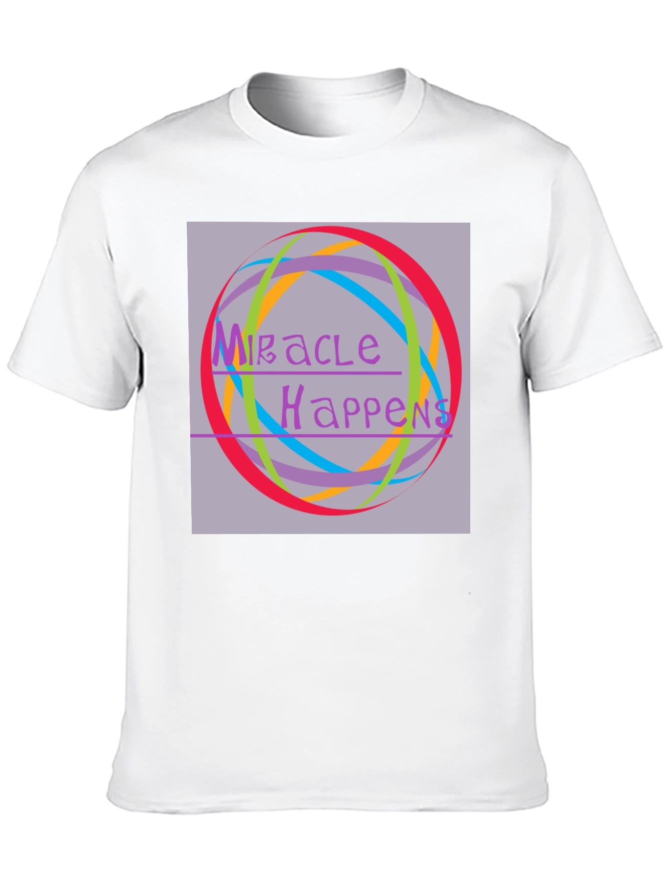 Black Miracle Happens Graphic Tee - Unisex Black T-Shirt view 10