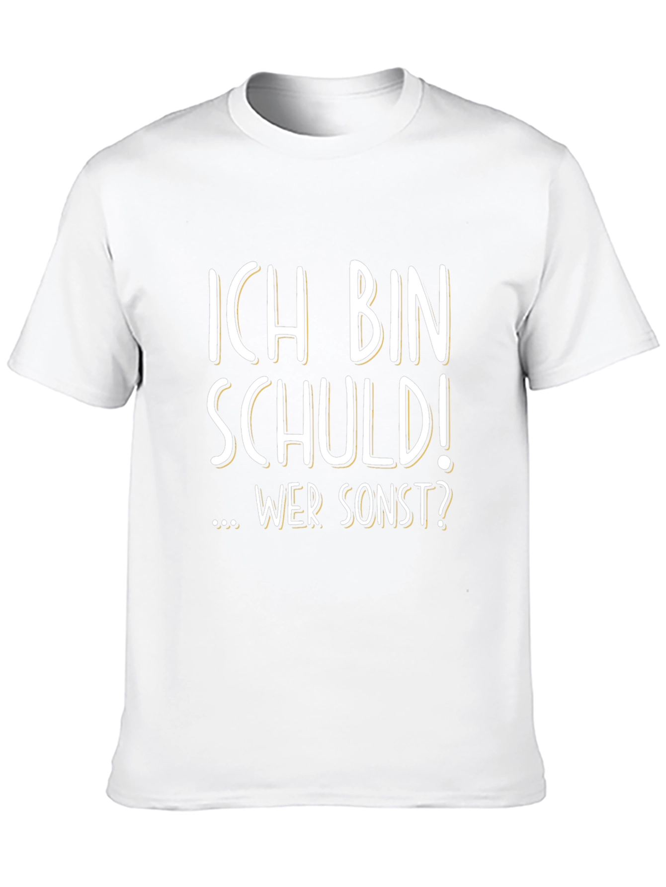 Black Ich Bin Schuld! T-Shirt - German Humor view 10