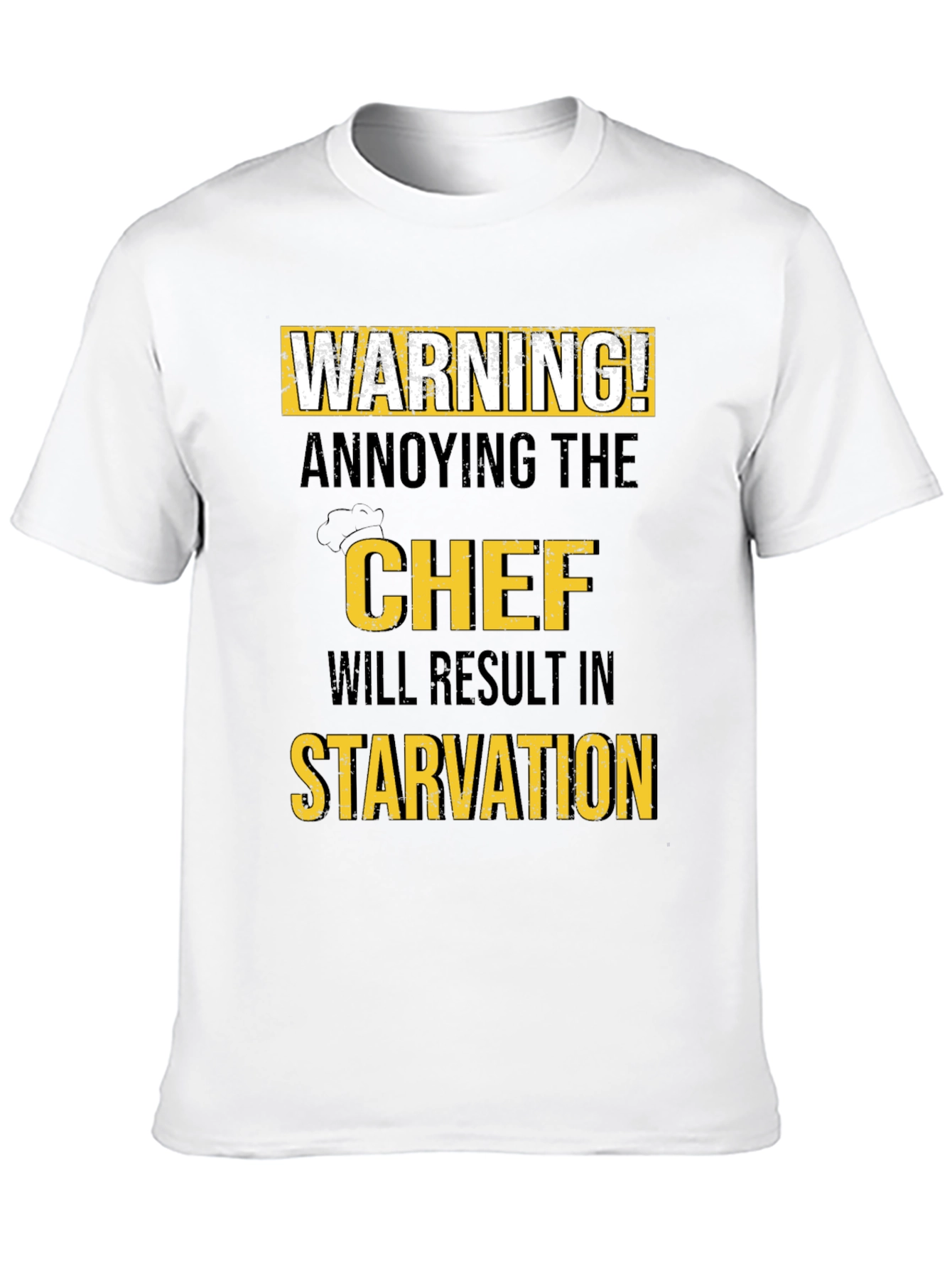 Black Warning Annoying the Chef T-Shirt view 10