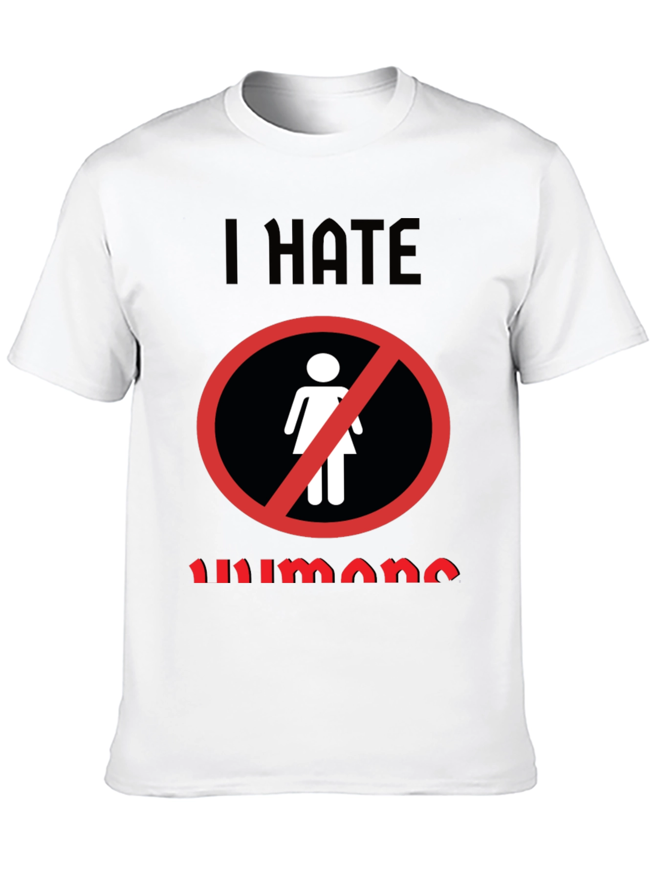 Black I Hate Humans Graphic Novelty T-Shirt view 10