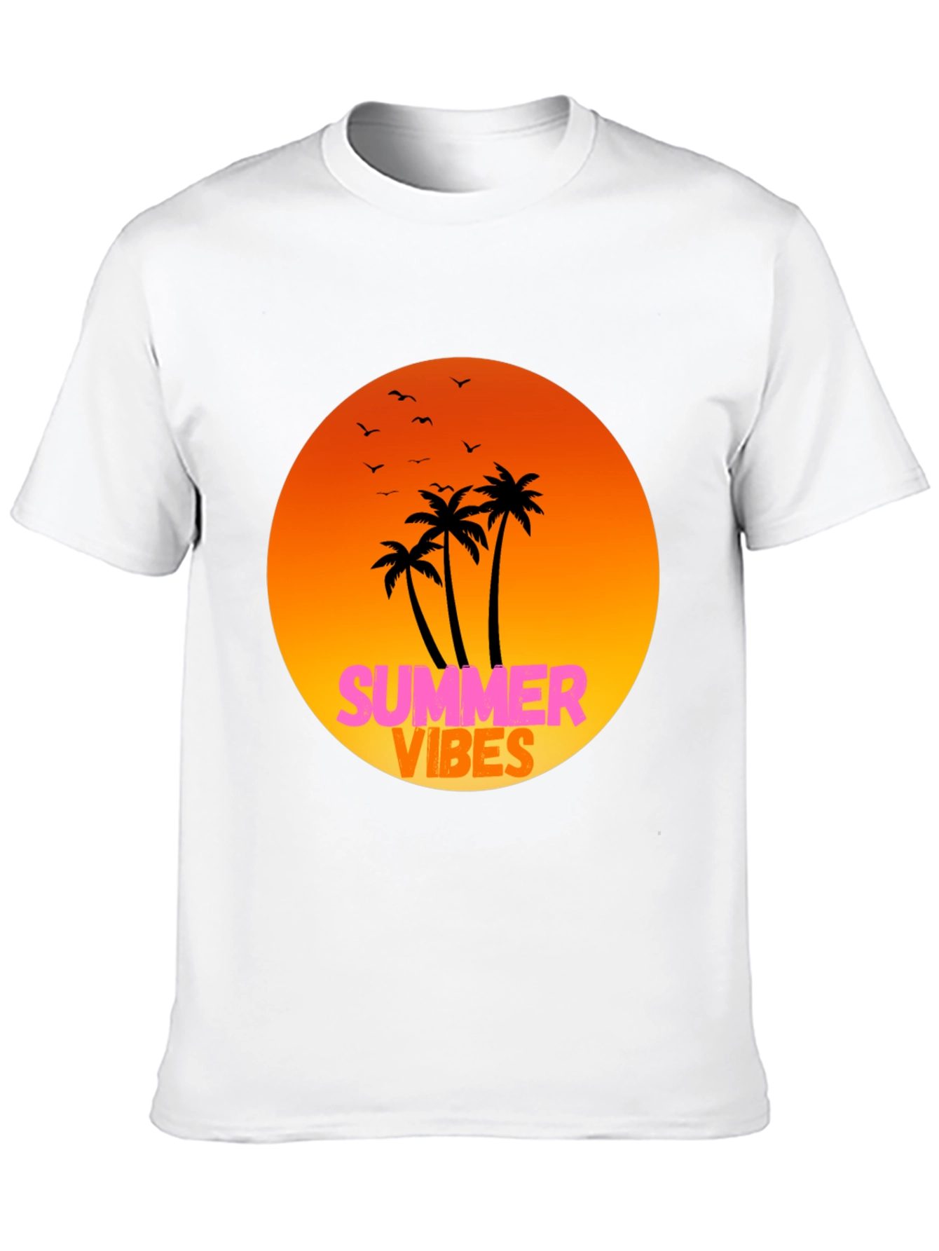 Black Summer Vibes Graphic Tee - Relaxed Fit view 10