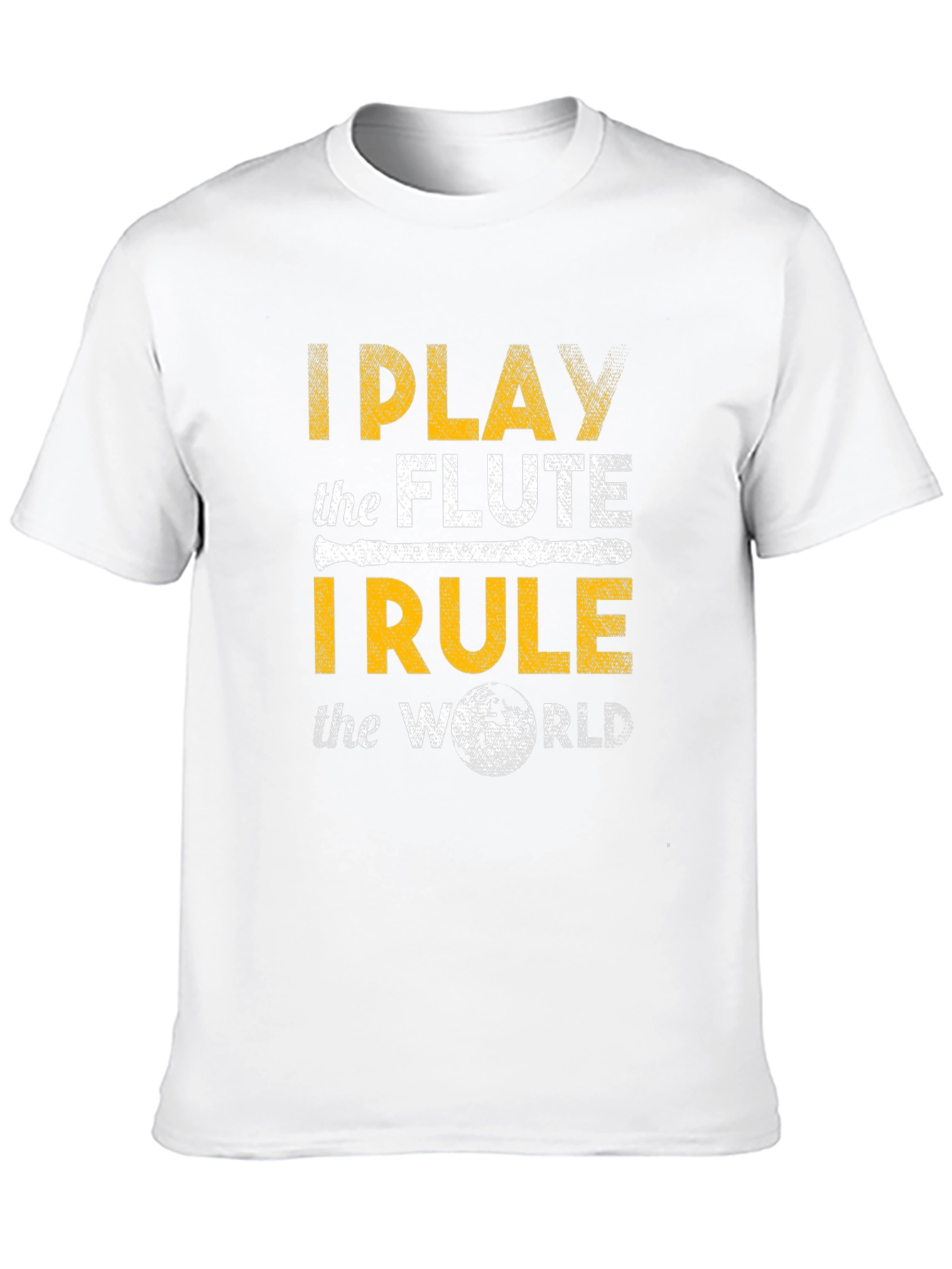 Black I Play the Flute T-Shirt Funny Music Tee view 10
