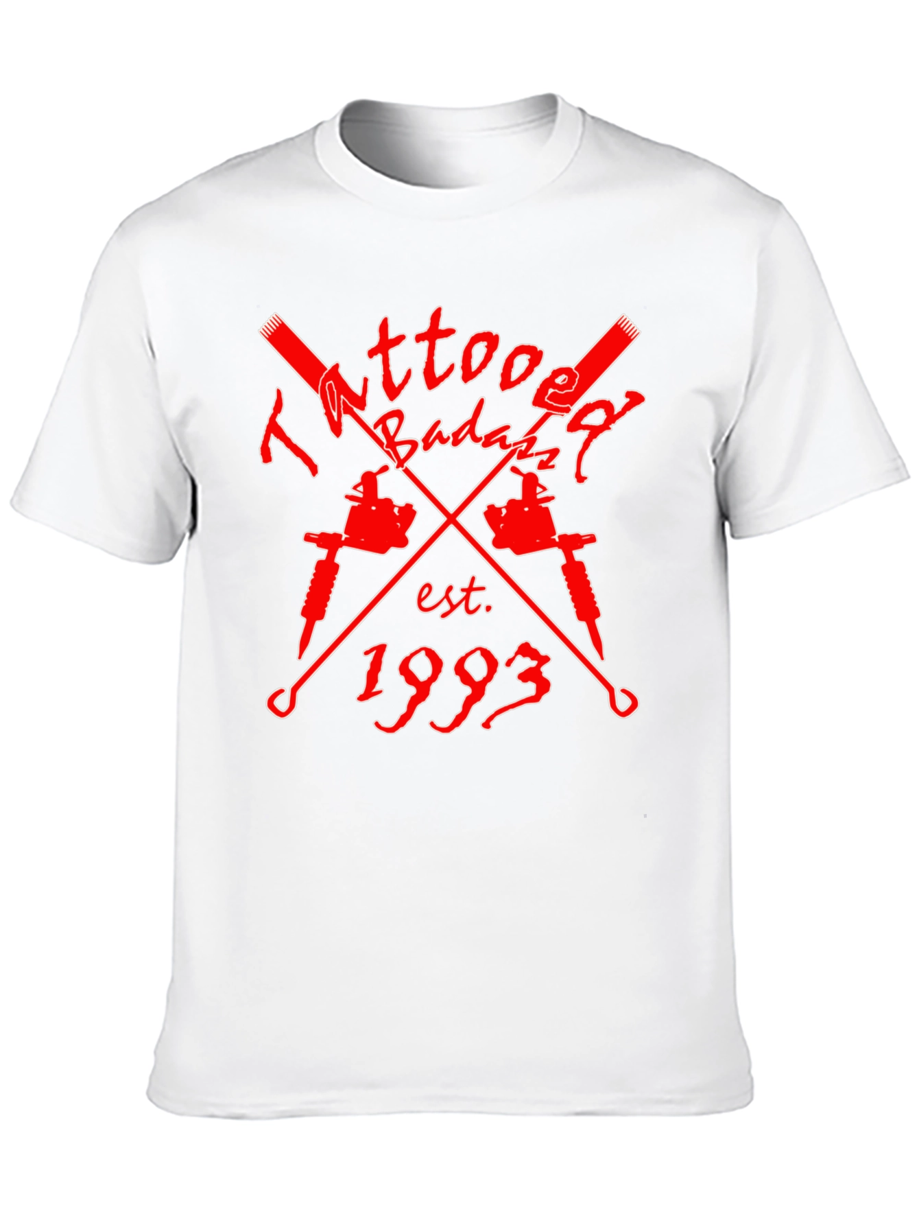 Black Tattooed Badazz Est. 1993 Graphic T-Shirt view 10