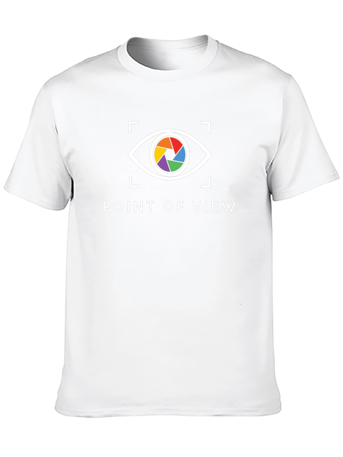 Black Point of View Graphic Tee - Rainbow Eye Shirt view 10