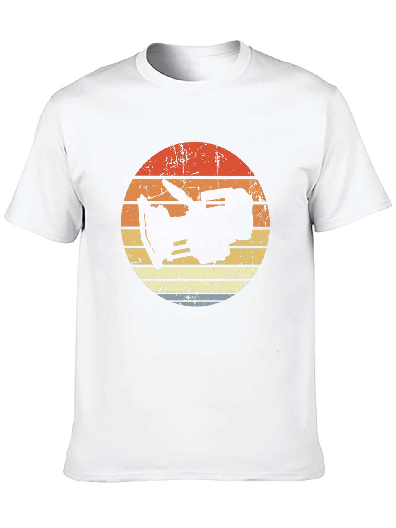 Black Vintage Style Camera Silhouette T-Shirt view 10