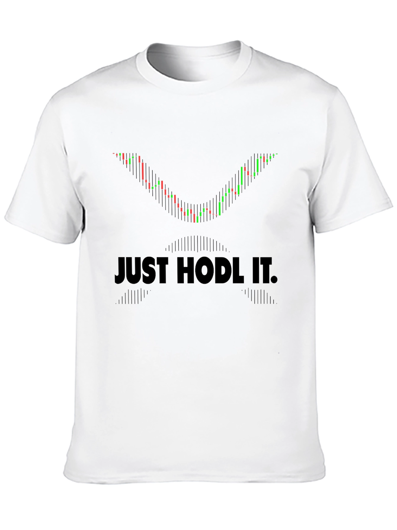 Black Just Hodl It Crypto Trading Black T-Shirt view 10