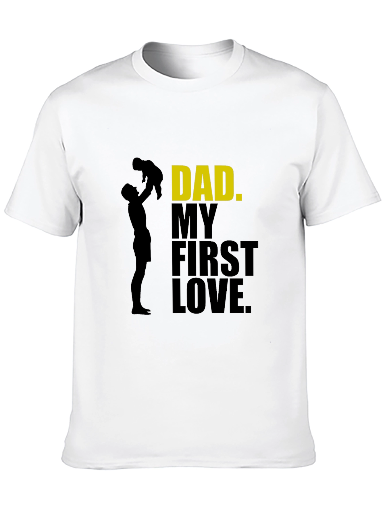 Black Dad My First Love T-Shirt - Father's Day Gift view 10
