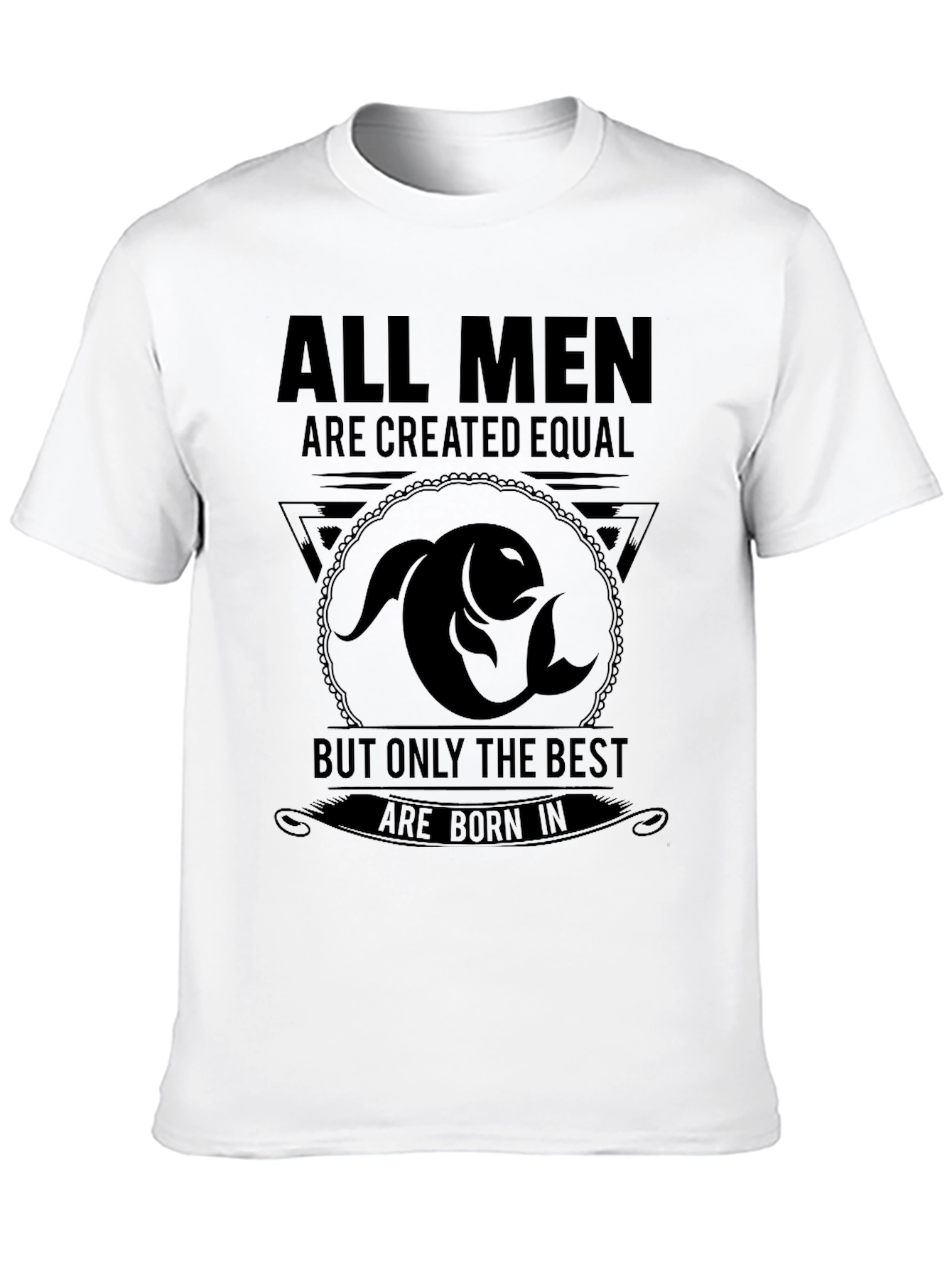 Black All Men Are Created Equal Graphic Tee view 10