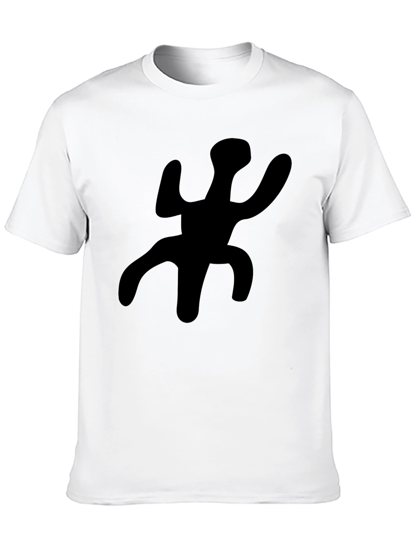 Black Unique Black Graphic Tee - Casual Style view 10