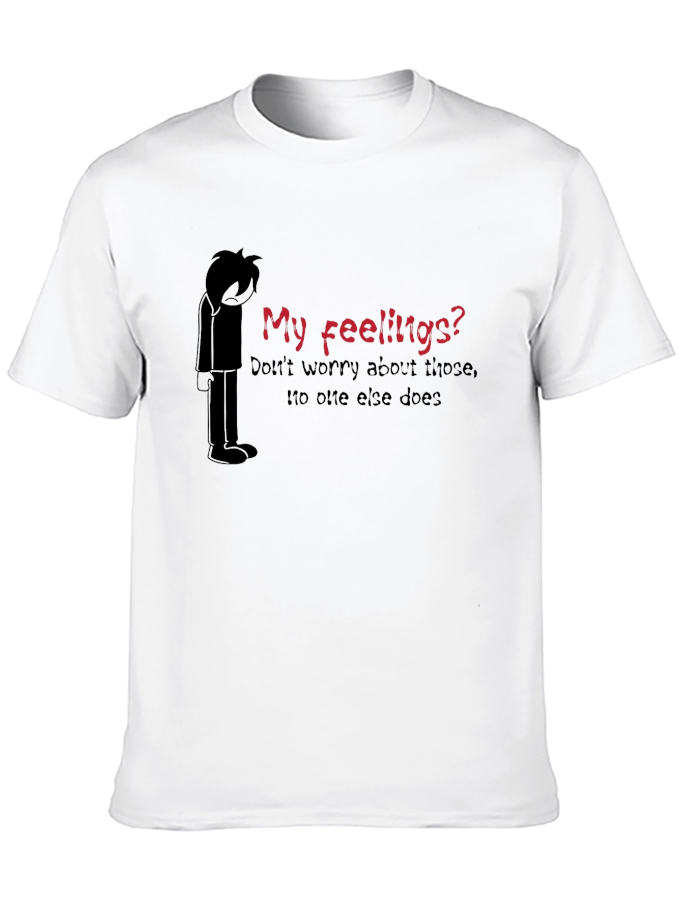 Black My Feelings? T-Shirt - Expressive Graphic Tee view 10