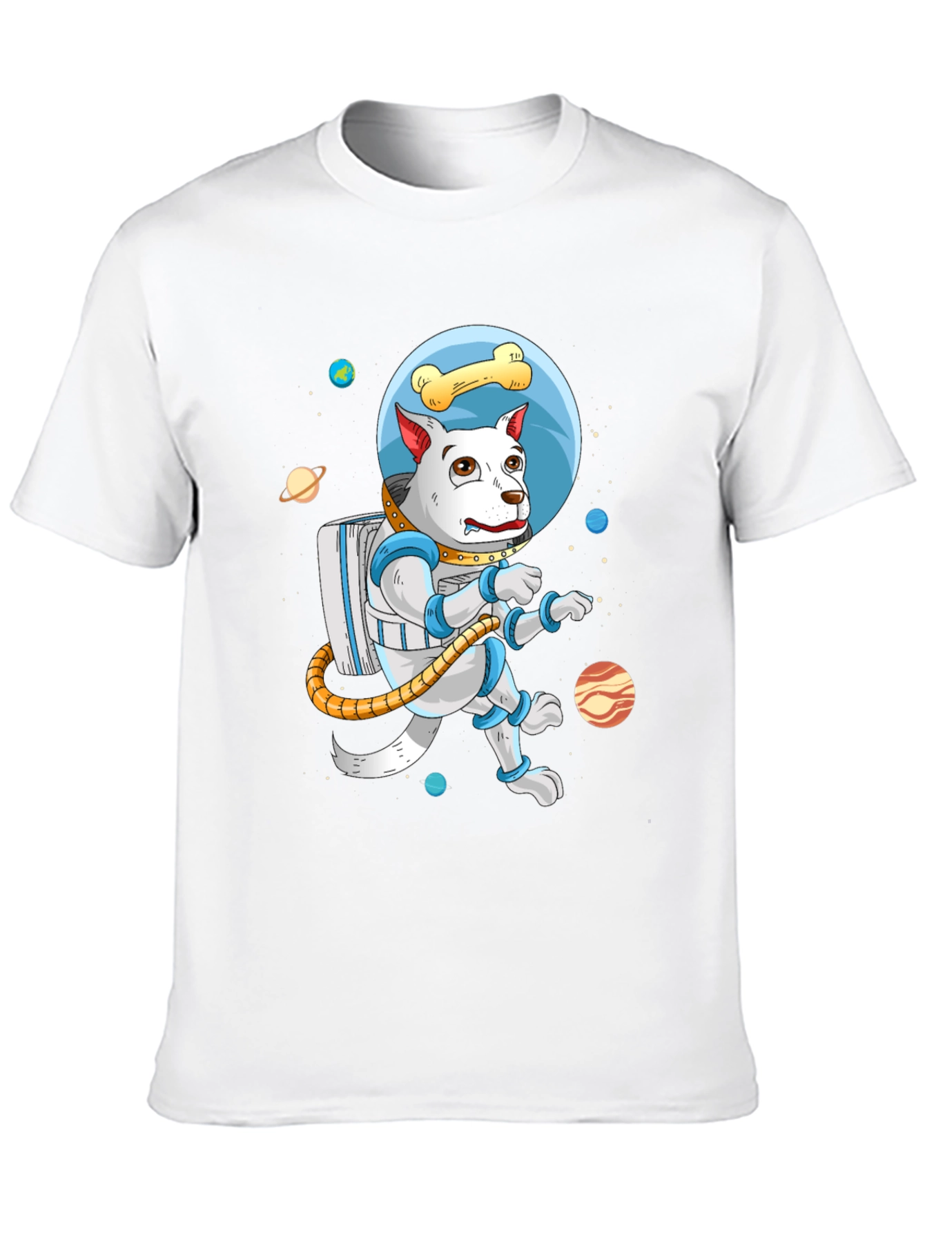 Black Dog Astronaut T-Shirt - Space Pup Tee view 10