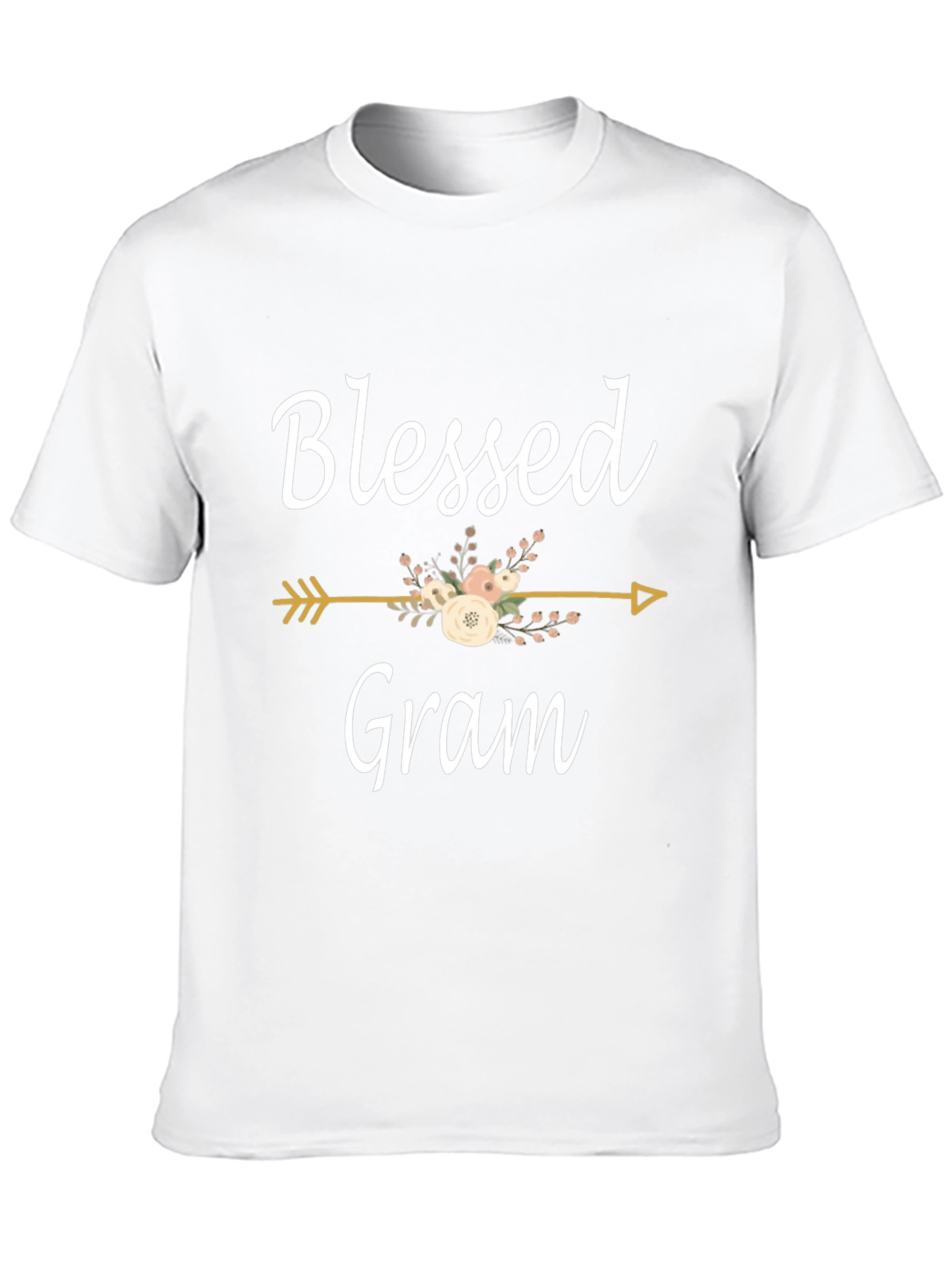 Blessed Gram T-Shirt Floral Arrow Design - 10