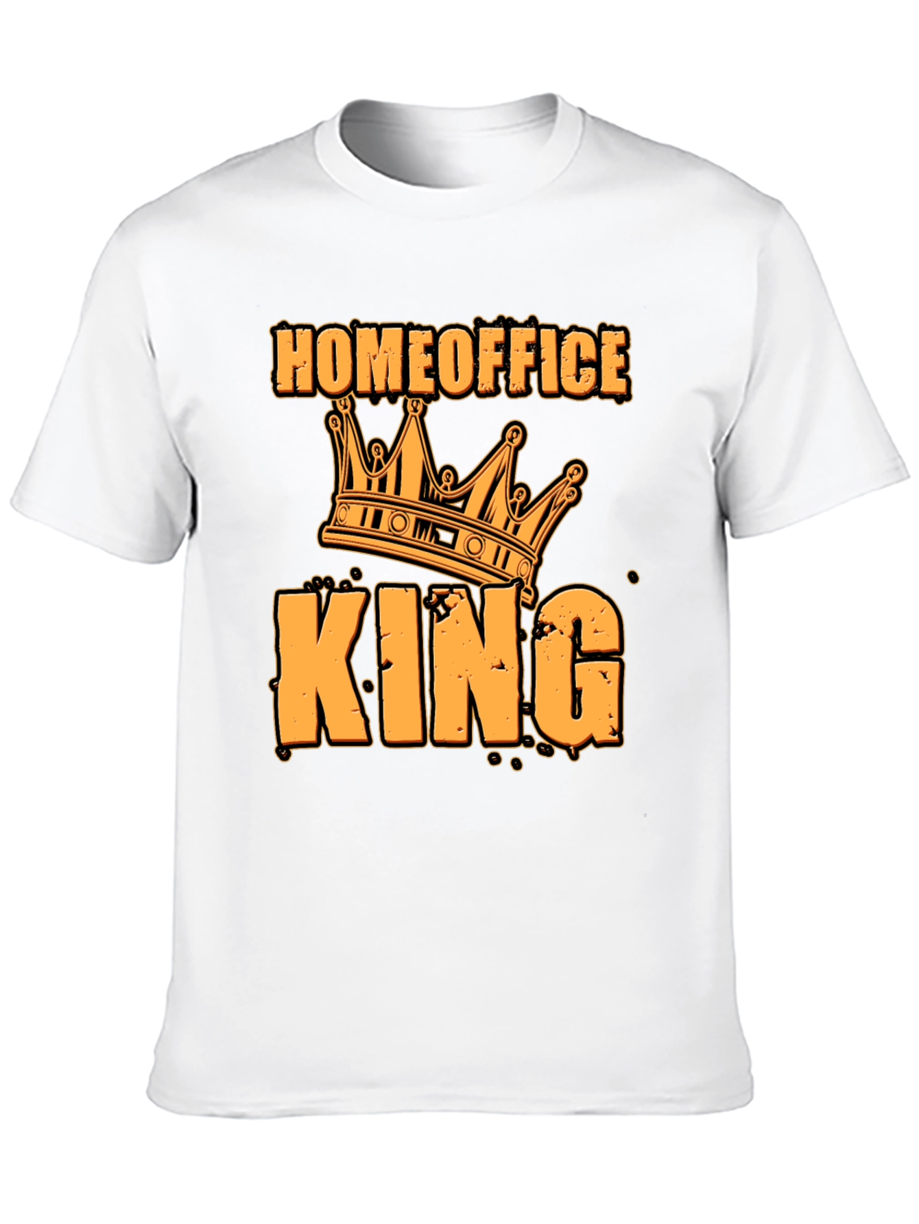 Black Home Office King T-Shirt - Funny Work From Home Tee view 10