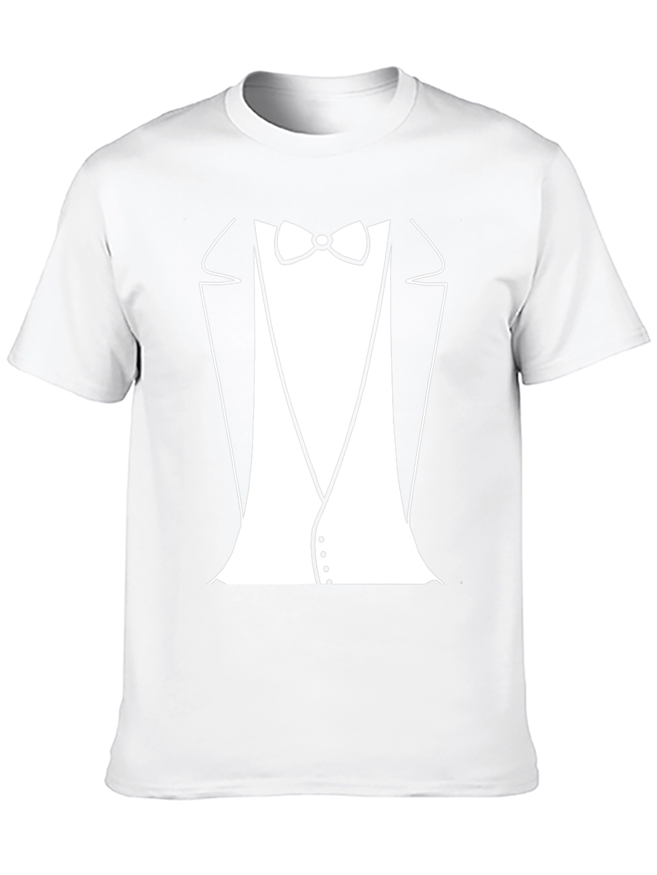 Black Tuxedo T-Shirt - Instant Formal Wear! view 10