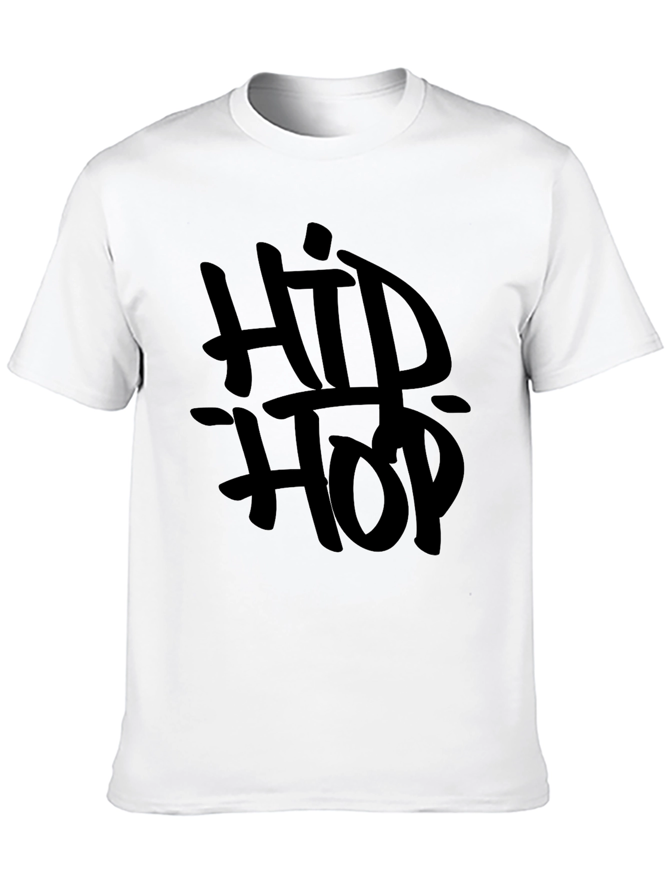 Black Hip Hop Black Graphic T-Shirt view 10