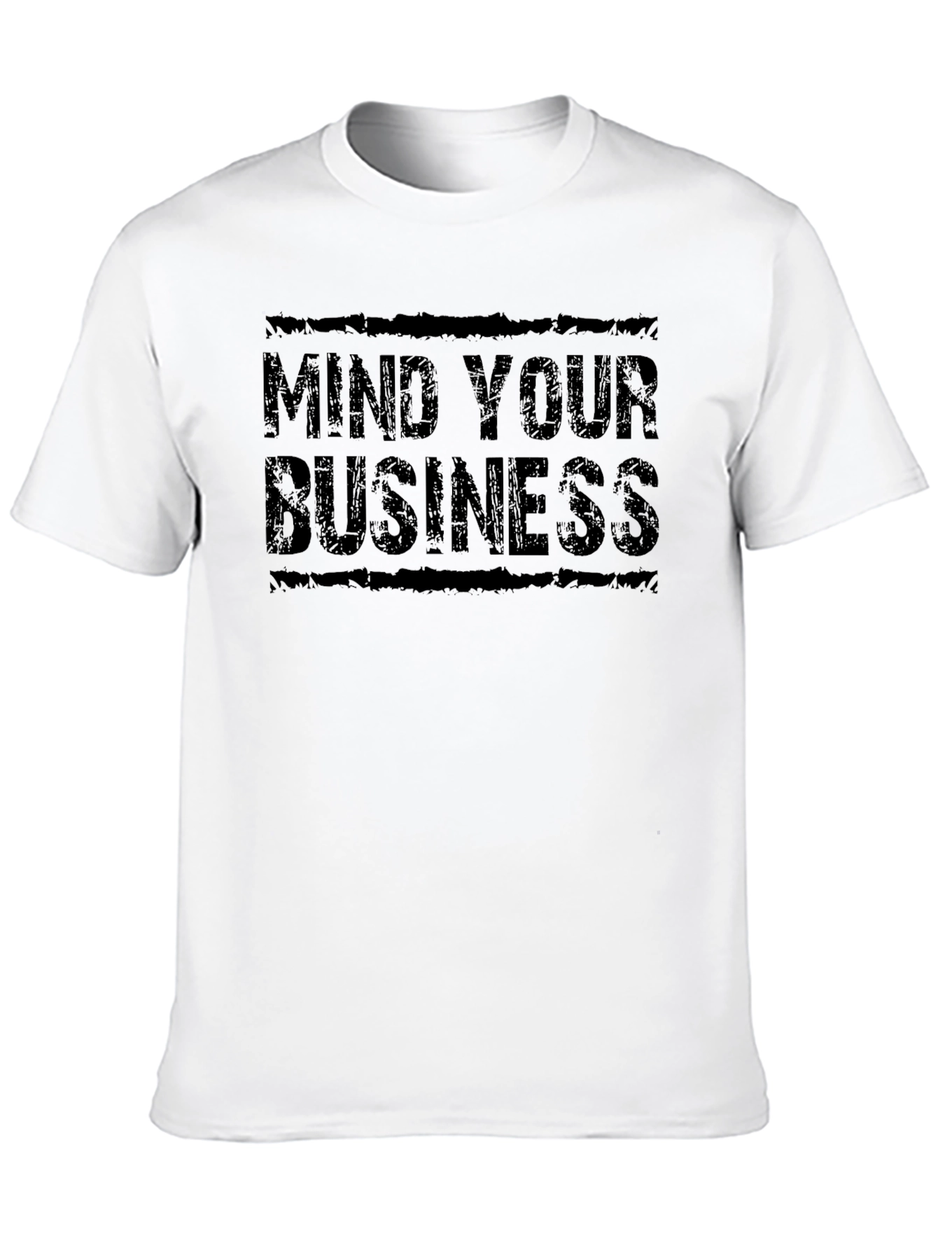 Black Mind Your Business Black Graphic T-Shirt view 10
