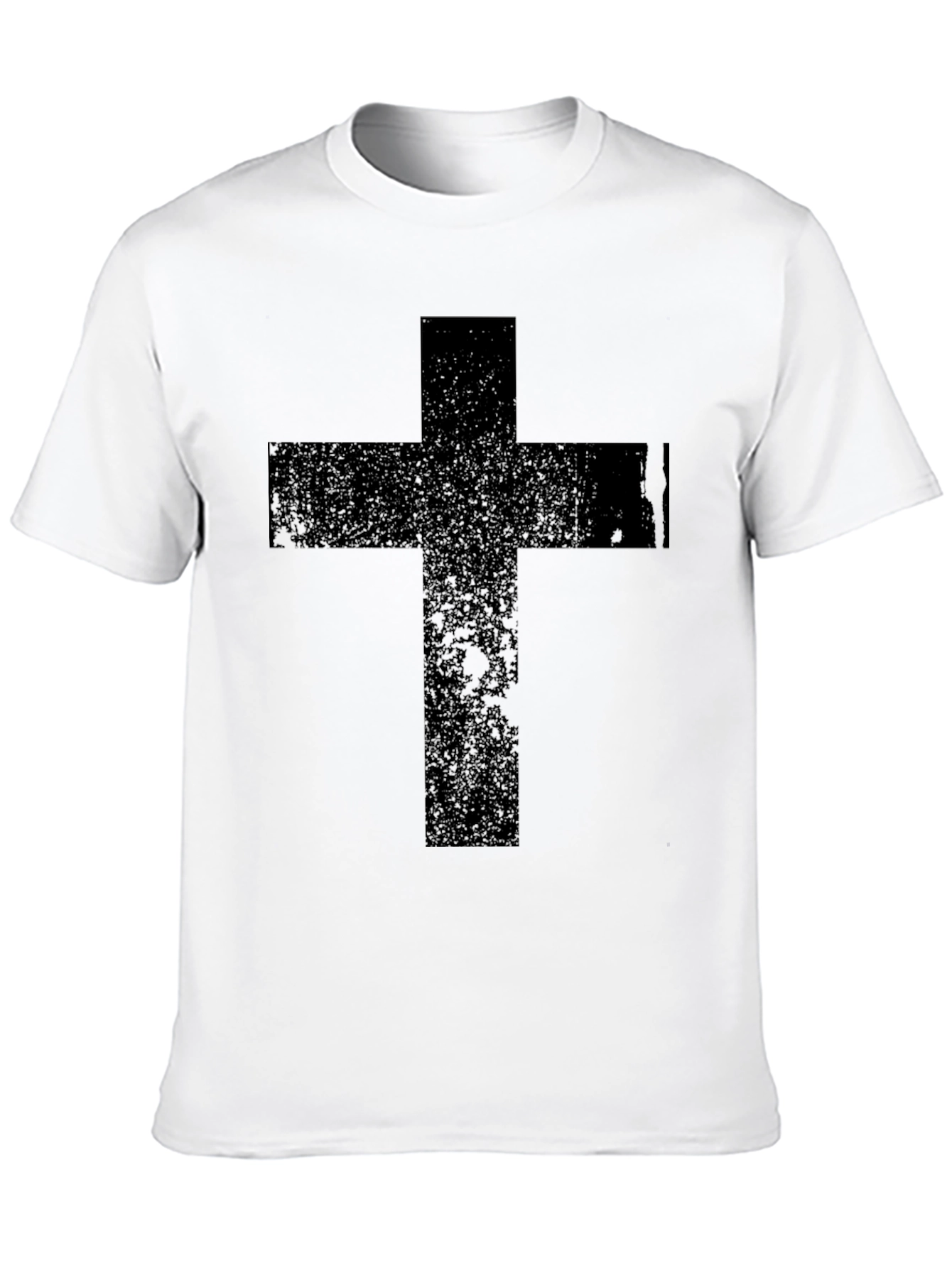 Black Black Cross Graphic T-Shirt - Religious Apparel view 10