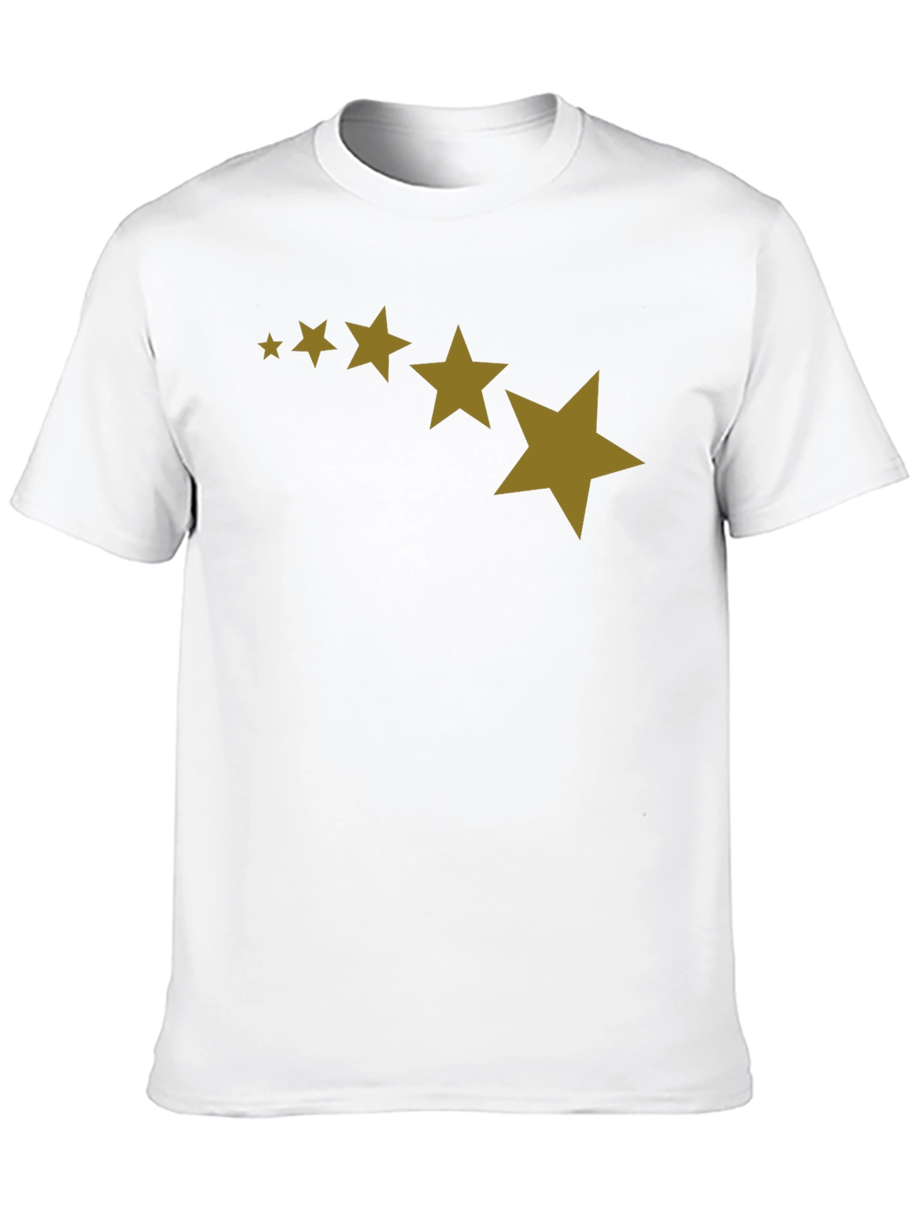 Black Stars Patterned Black T-Shirt view 10
