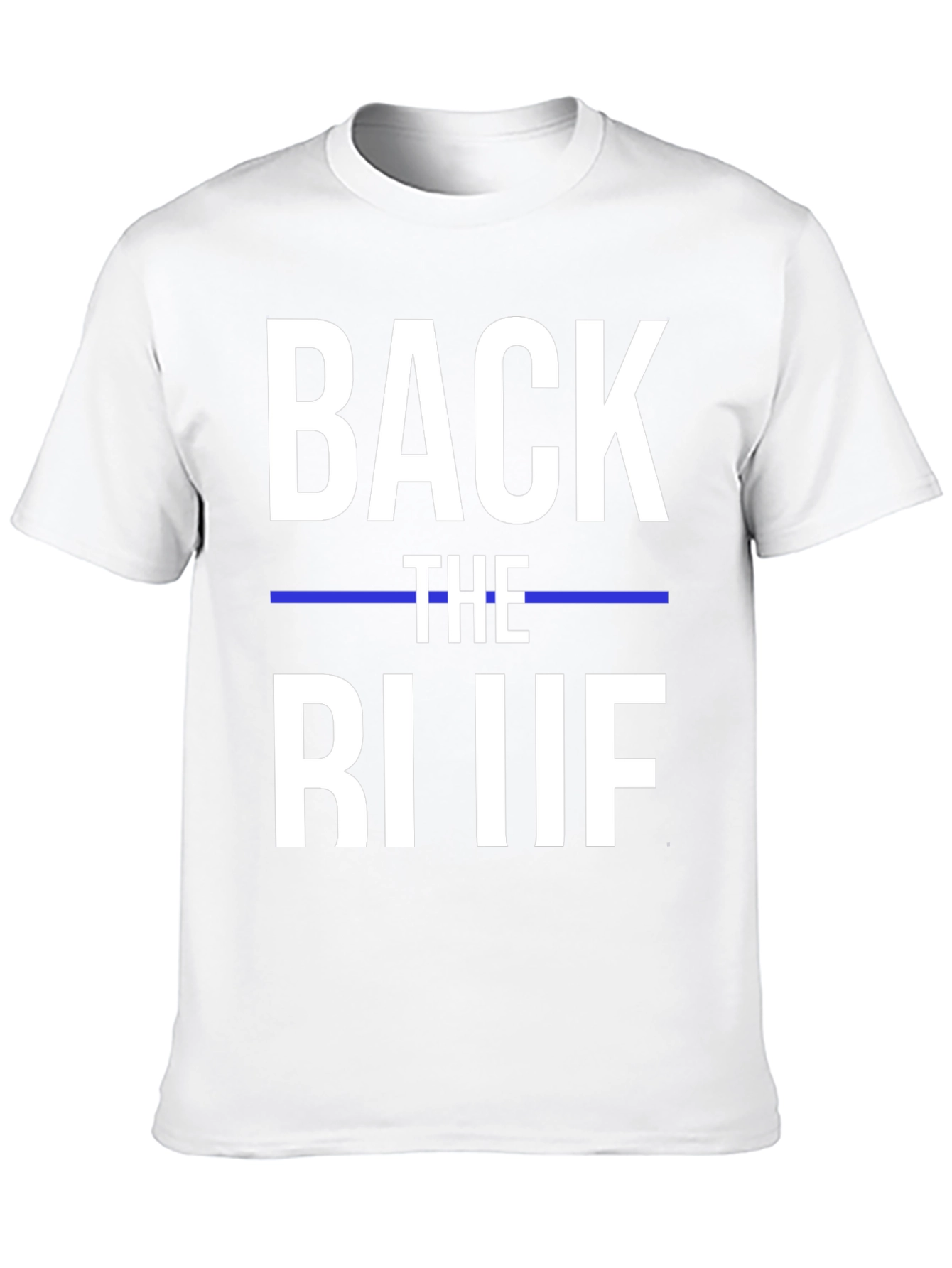 Black Back the Blue T-Shirt - Support Law Enforcement view 10