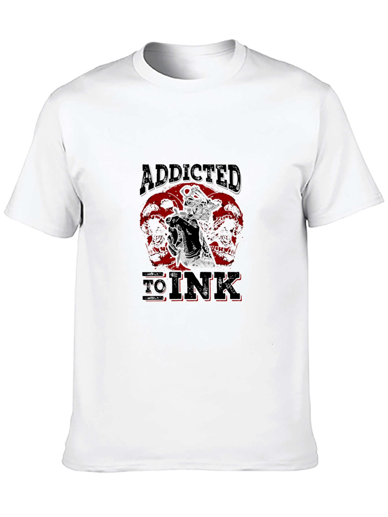 Black Addicted To Ink Black Graphic Tee view 10