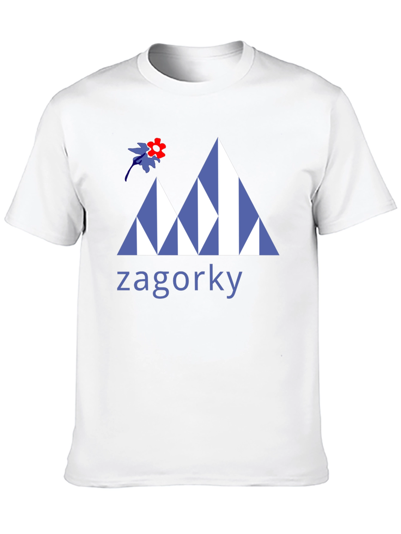Black Zagorky Mountain Design Black T-Shirt view 10