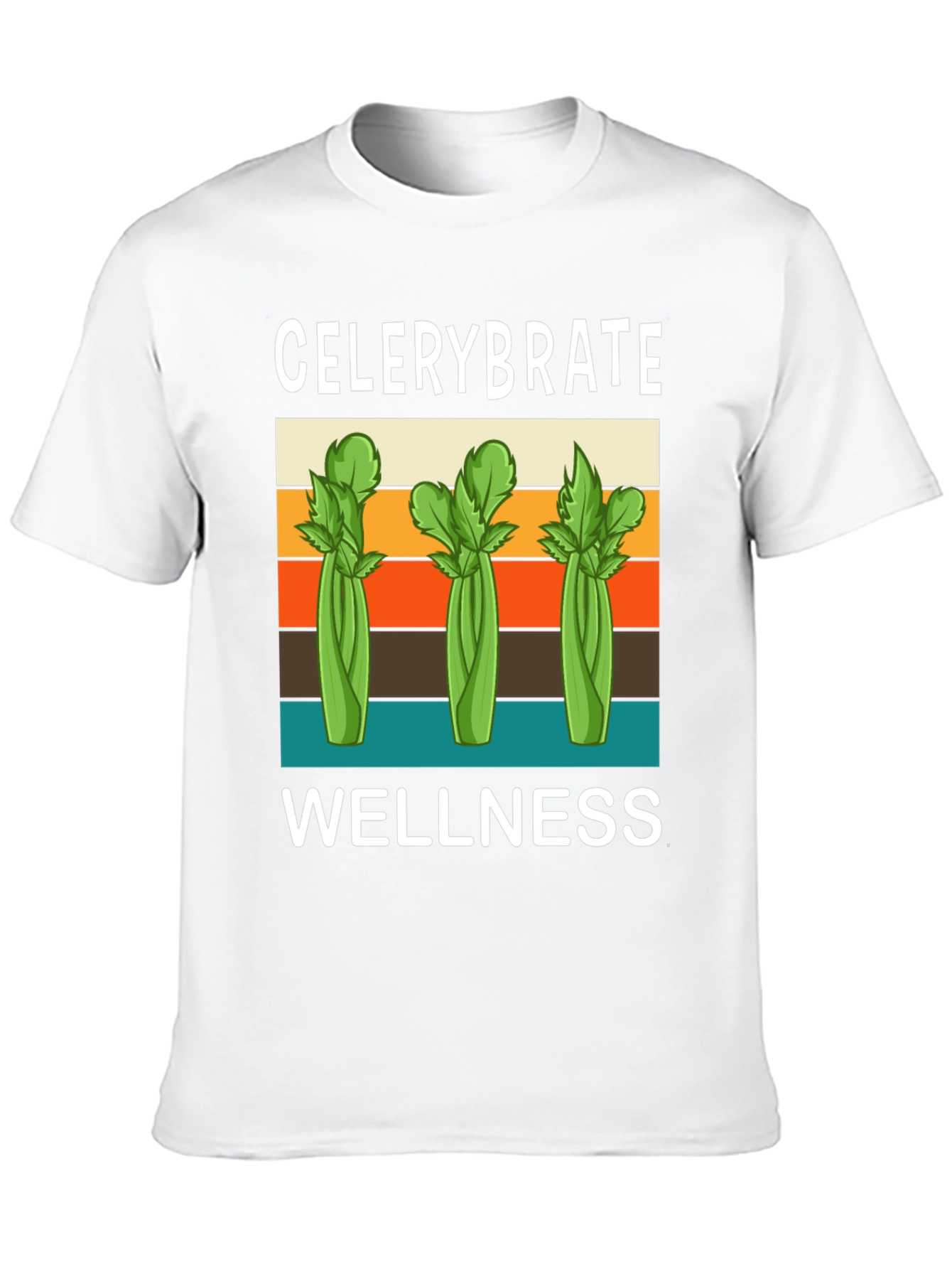Black Celerybrate Wellness T-Shirt - Retro Style view 10