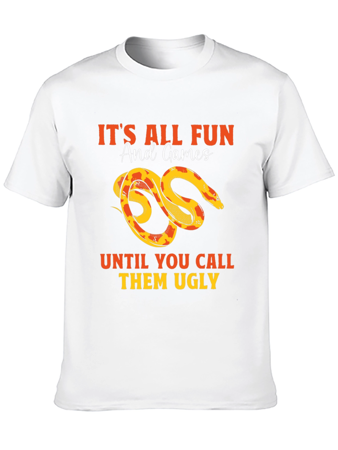 Black Funny Snake Lover T-Shirt - It's All Fun & Games view 10