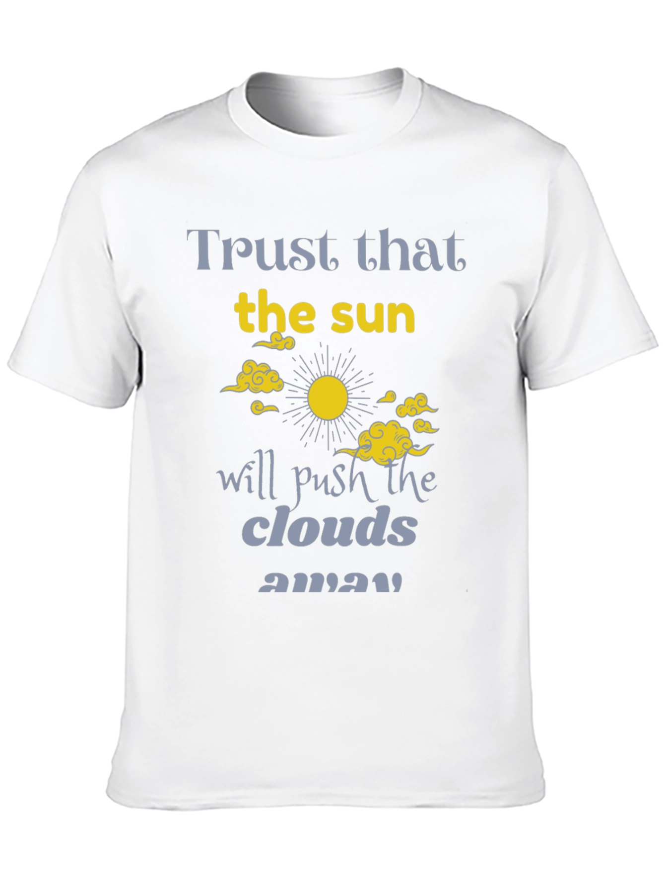 Black Trust the Sun Graphic Tee - Inspirational Black T-Shirt view 10