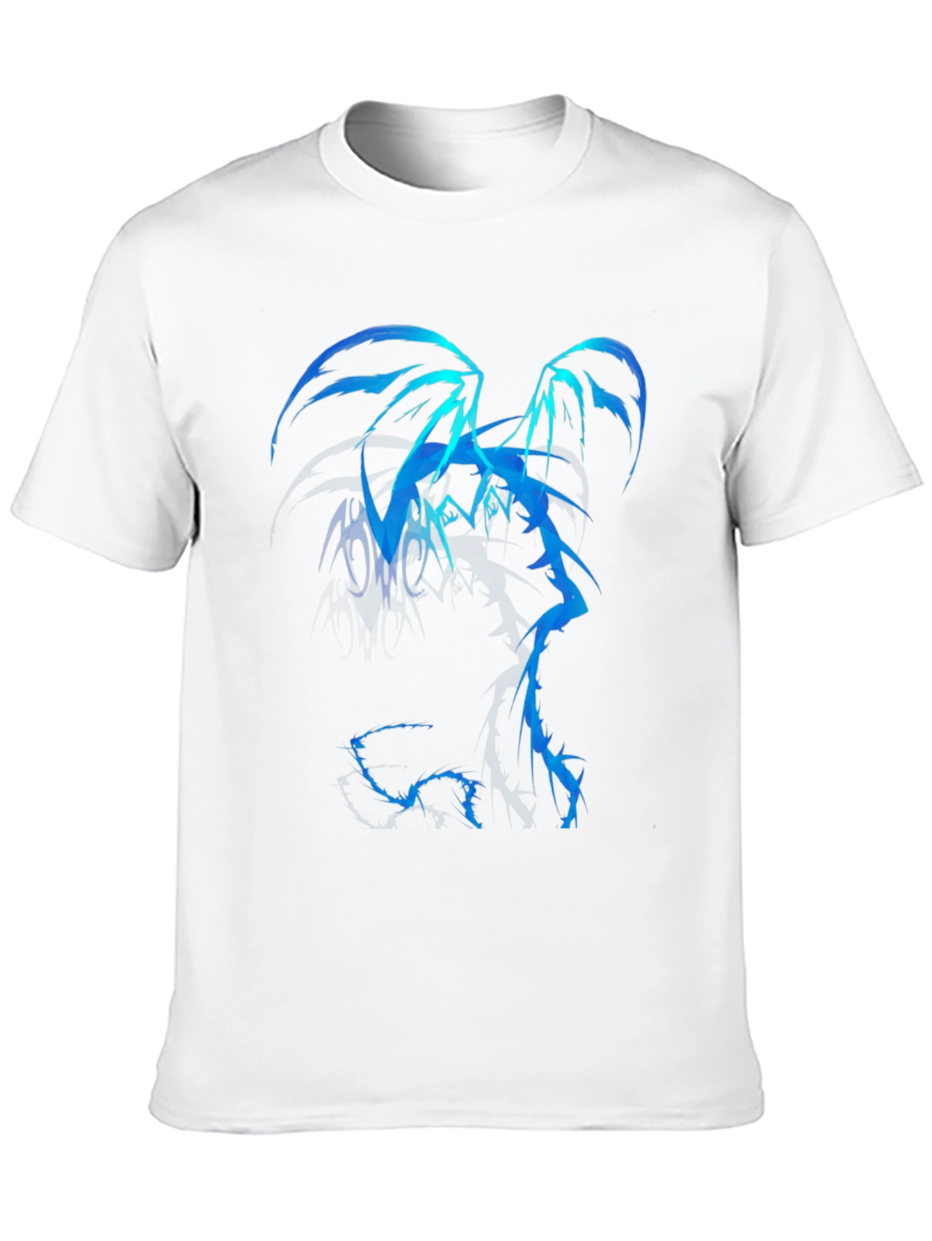 Black Blue Dragon Graphic Tee - Men's Black T-Shirt view 10