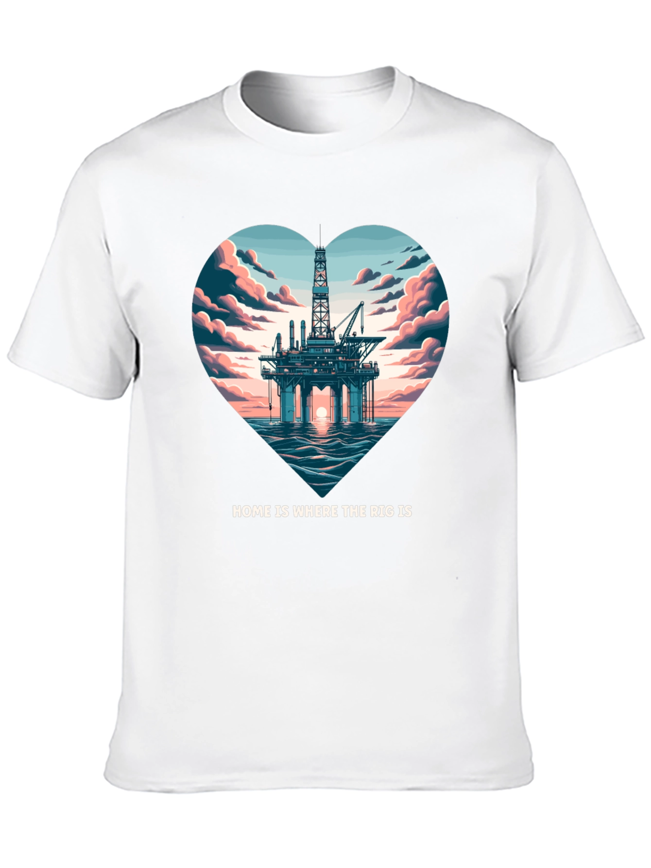 Black Home is Where The Rig Is T-Shirt view 10