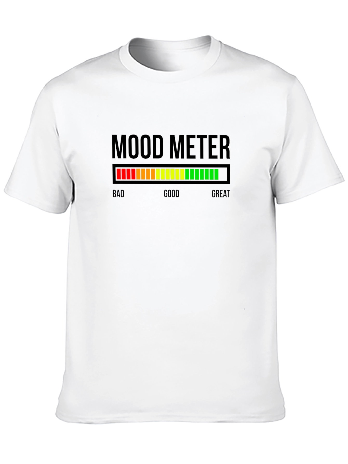 Black Mood Meter Graphic T-Shirt - Express Your Feelings! view 10